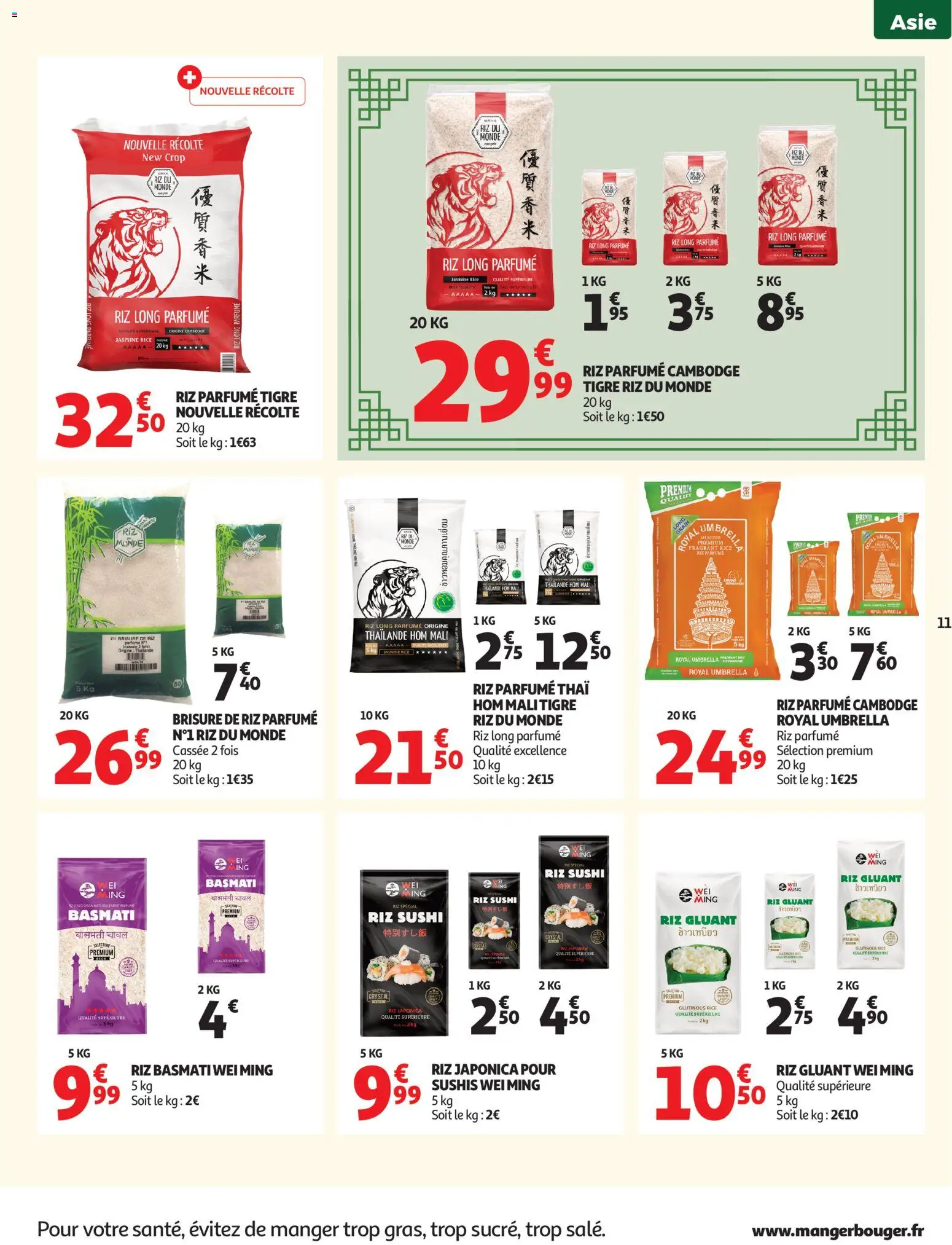 {H1} | Page: 11 | Produits: Riz basmati, Sushi, Riz