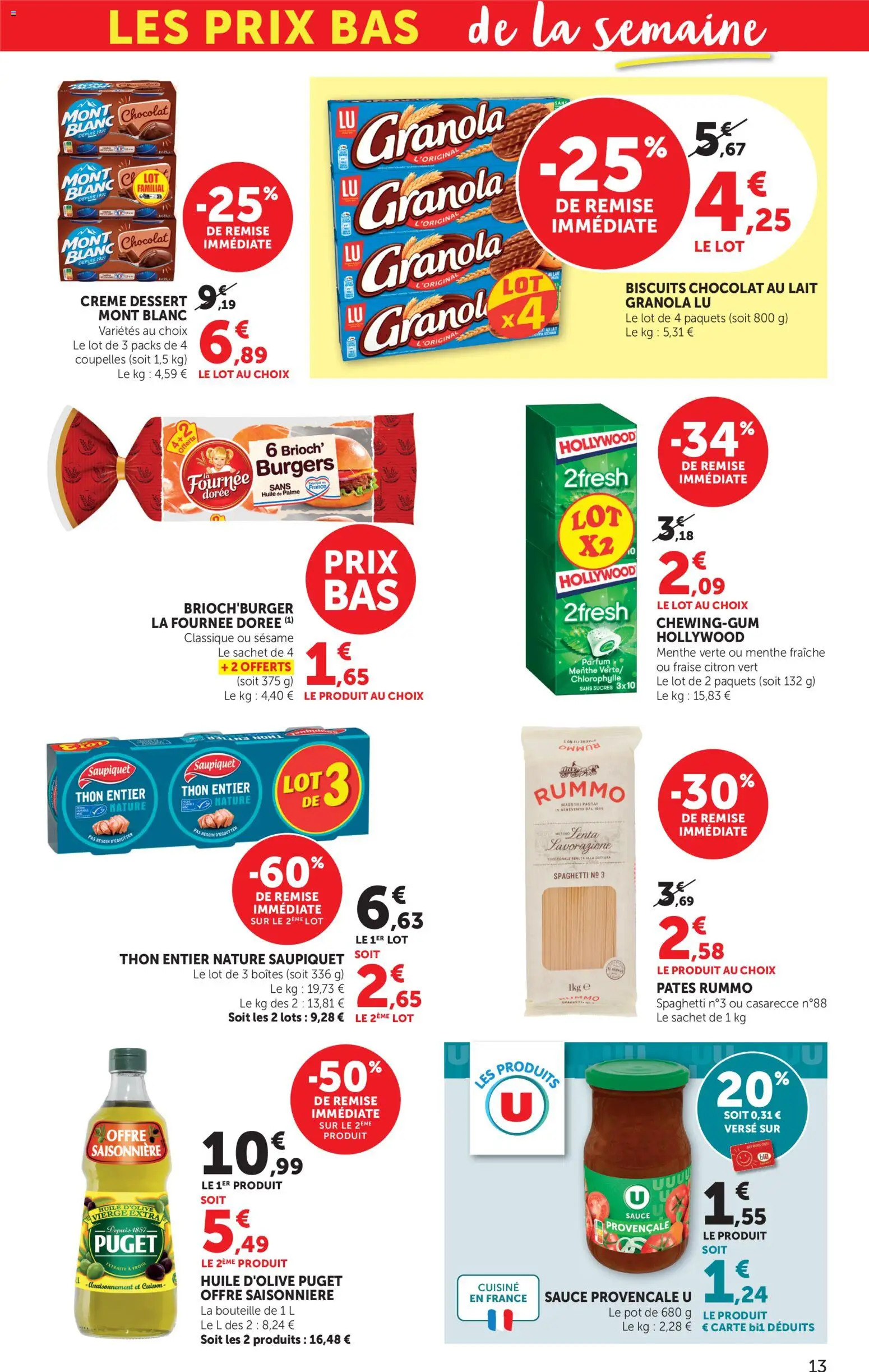 {H1} | Page: 13 | Produits: Fraise, Parfum, Thon, Chocolat