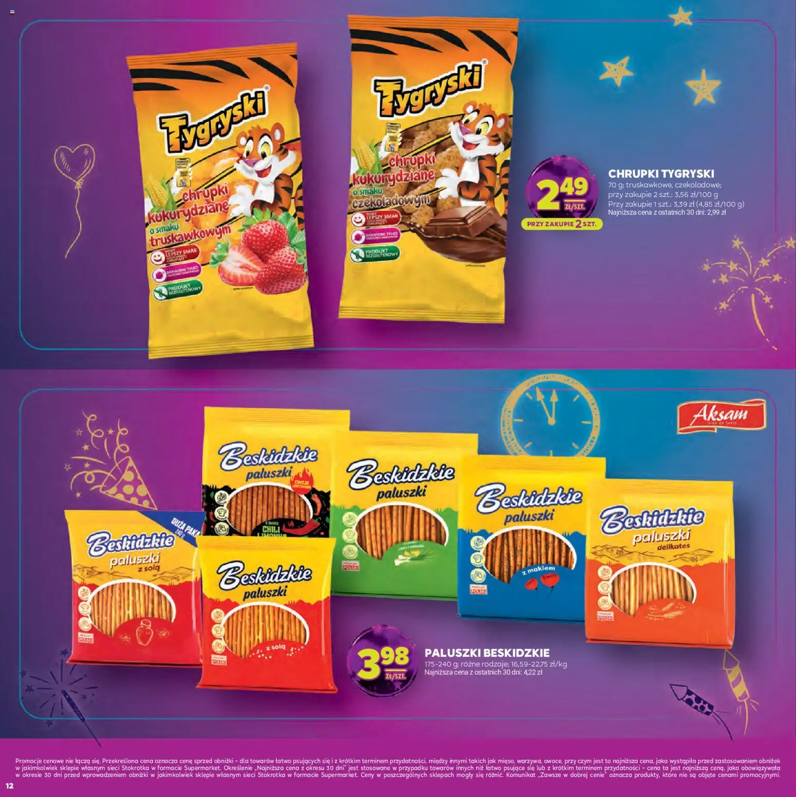 Stokrotka Gazetka - Sylwester od 30.12.2025 | Strona: 12 | Produkty: Chili, Stokrotka, Chrupki, Paluszki