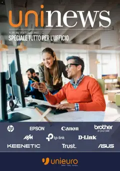 Anteprima del volantino Unieuro Ufficio catalogo valido a partire dal 19.07.2025