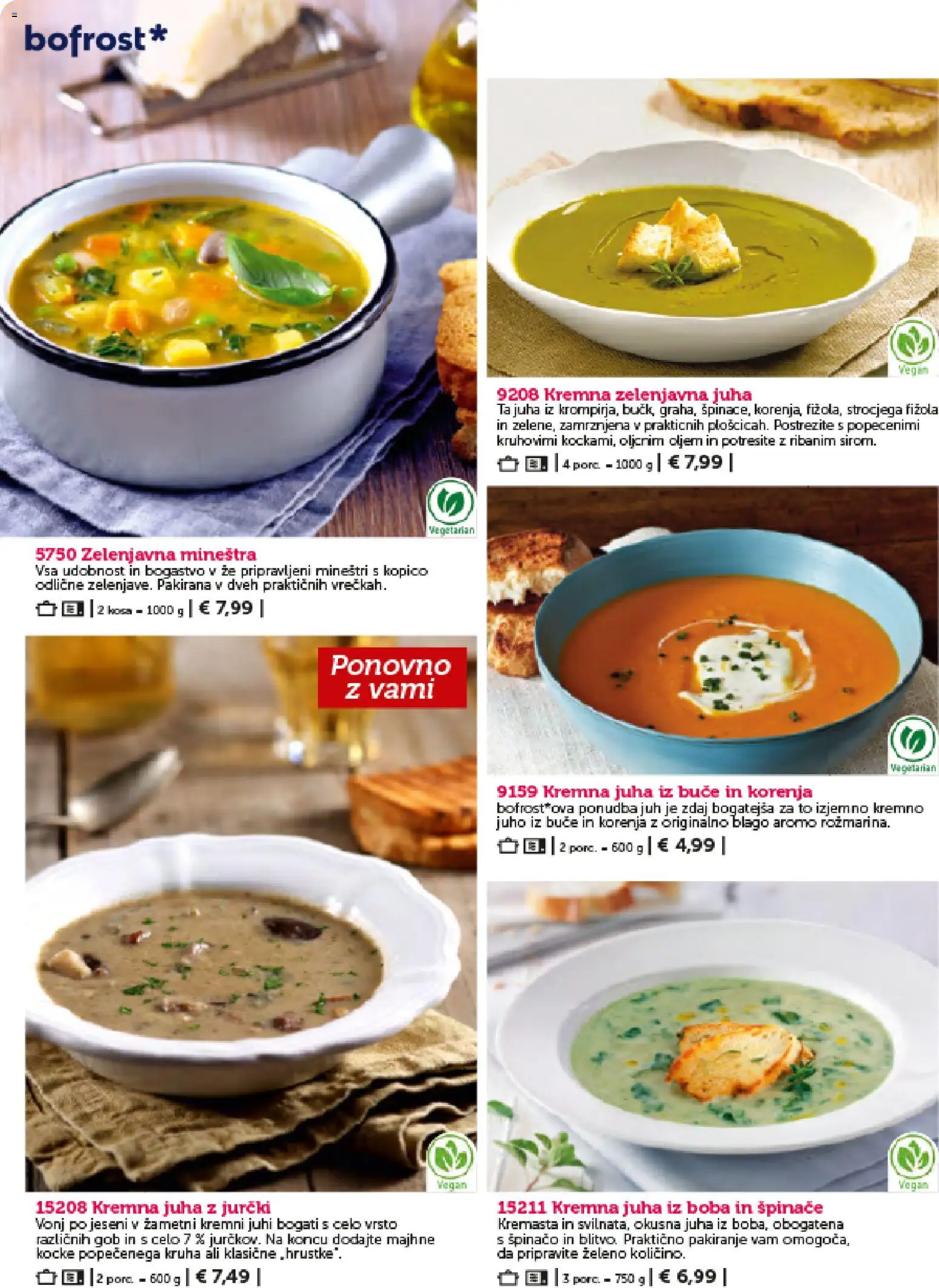 Novi Bofrost katalog ponudbe – veljaven od 01.02.2026 | Stran: 28 | Izdelki: Buče, Juha, Kos