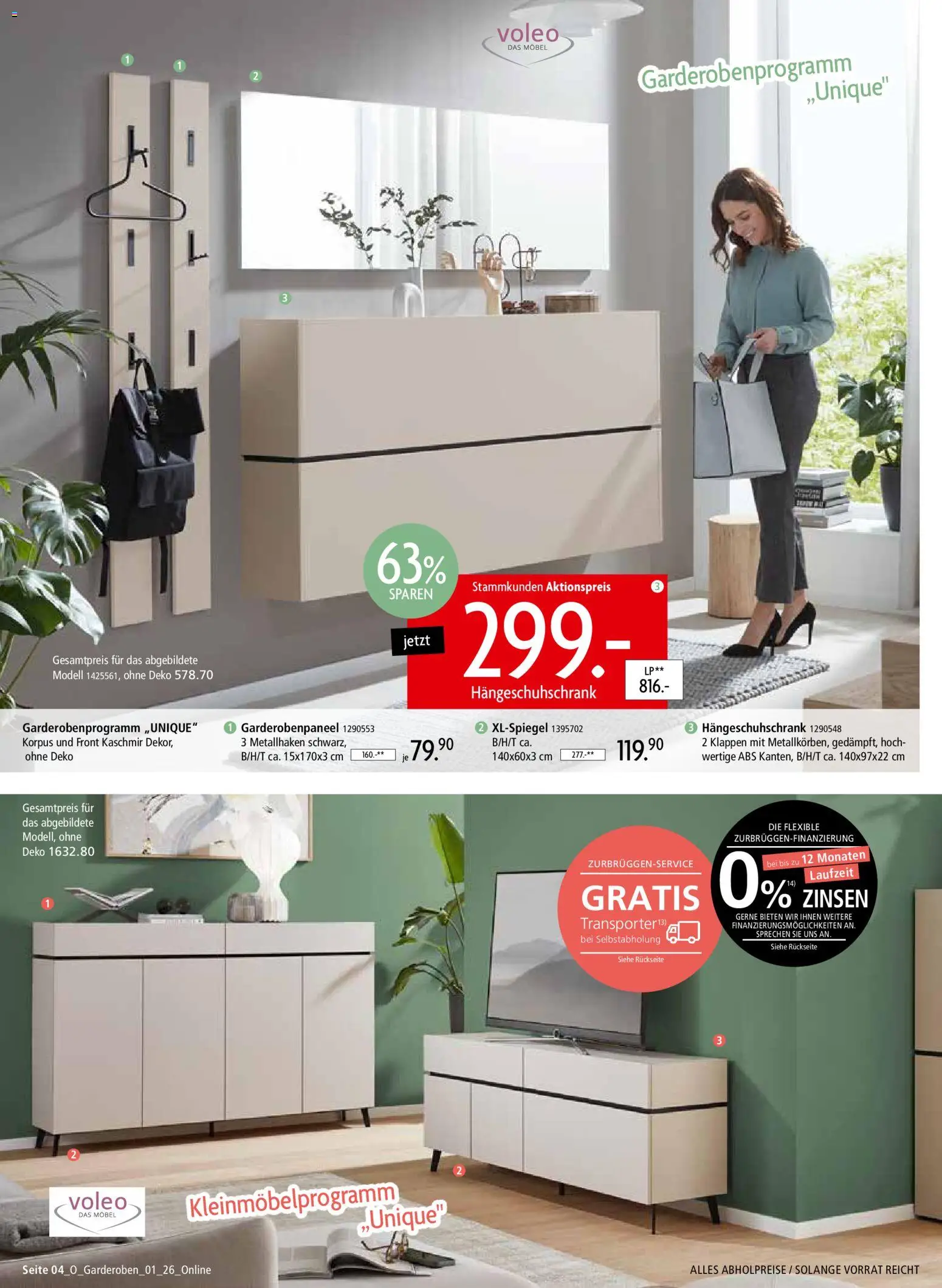 Zurbrüggen Garderoben-Trends – gültig ab 21.03.2026 | Seite: 4