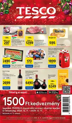 Tesco Hipermarket - Akciós újság  - amely érvényes a következő dátumtól: 11.12.2025