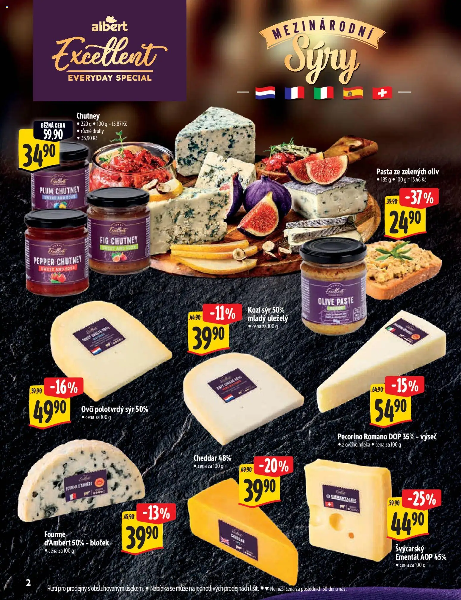 Albert katalog - Supermarket - Delikatesy od 11.03.2026 | Strana: 2 | Produkty: Ementál, Sýr, Pecorino, Cheddar