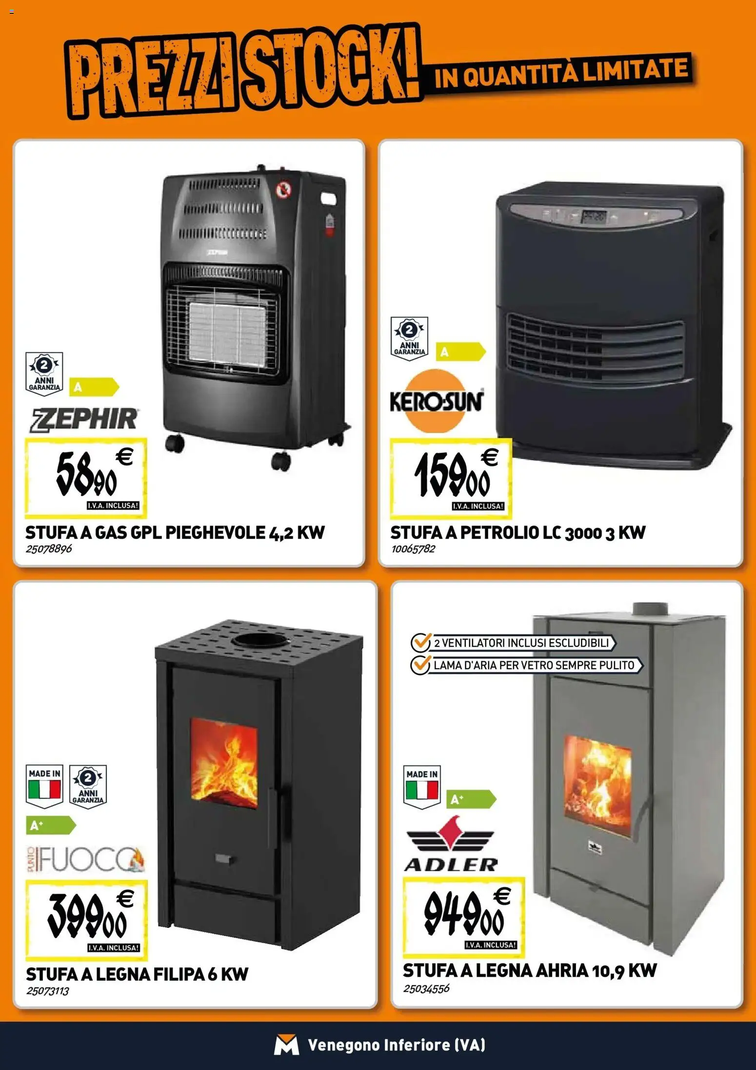 Volantino TECNOMAT del 22.01.2026 | Pagina: 7 | Prodotti: Stufa a legna, Stufa, Stufa a gas