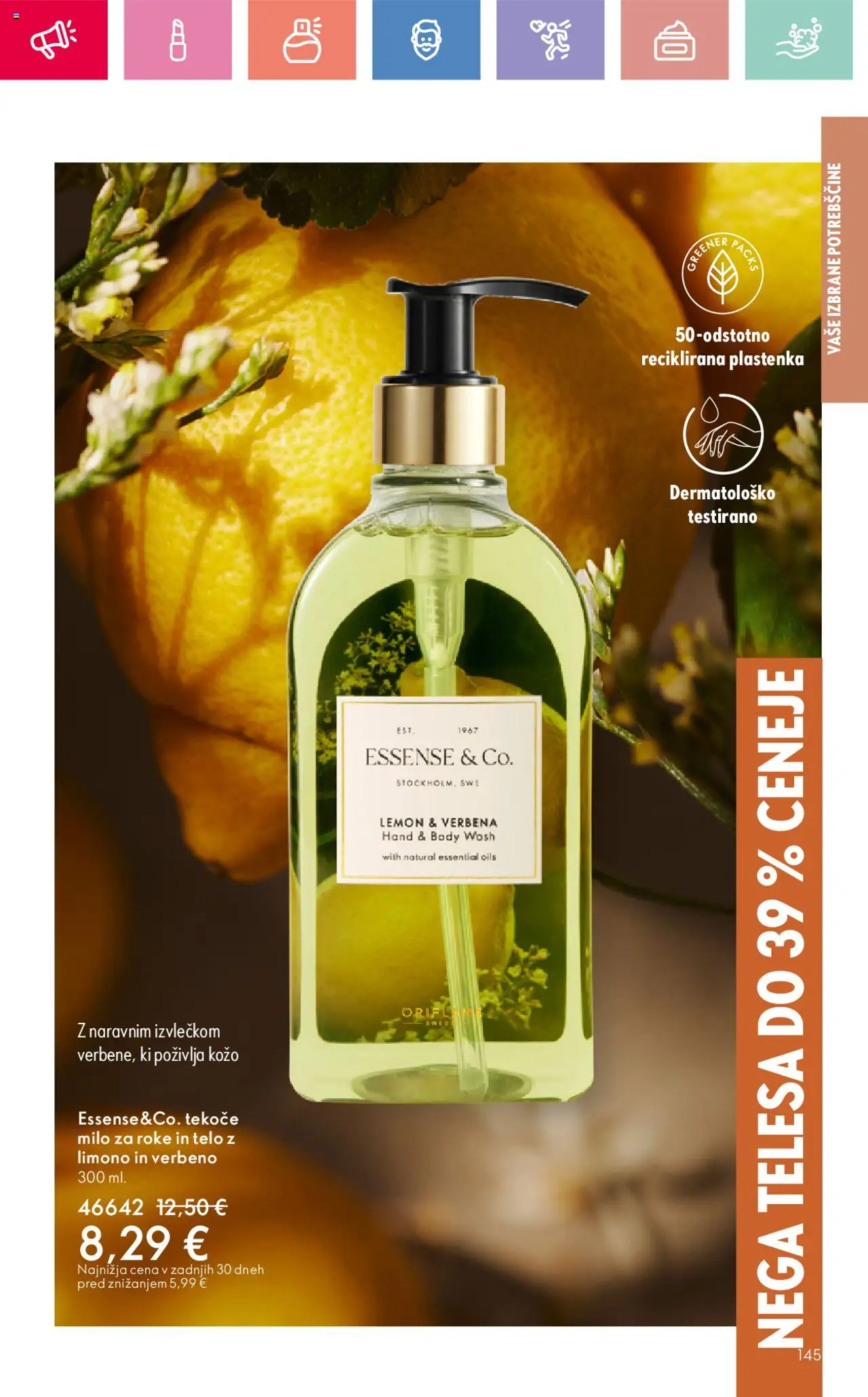 Oriflame katalog 12 │ velja od 24.08.2025 | Stran: 145 | Izdelki: Tekoče milo, Milo