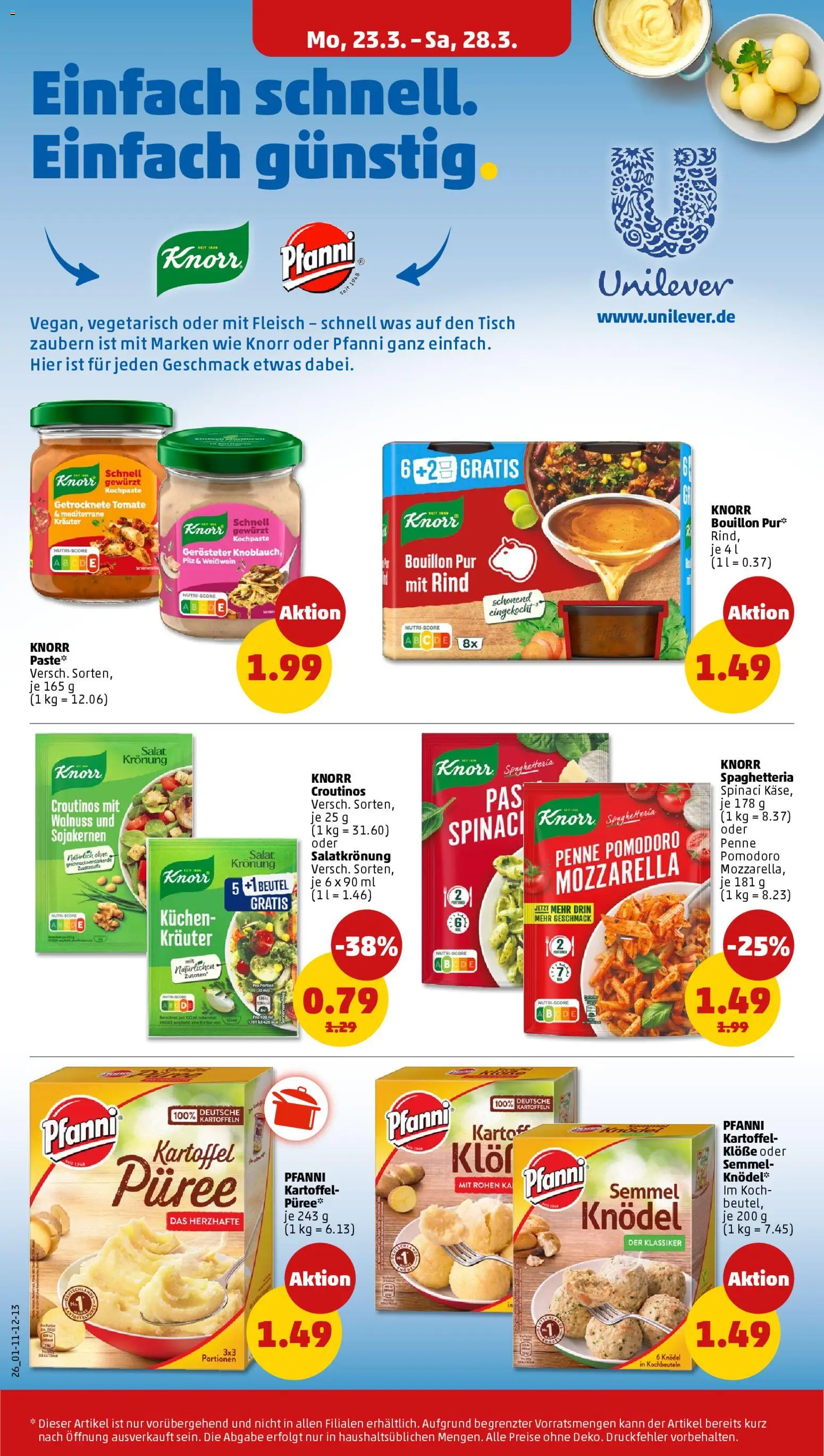 Penny Prospekt 	 – gültig ab 23.03.2026 | Seite: 28 | Produkte: Mozzarella, Kartoffeln, Wein, Fleisch