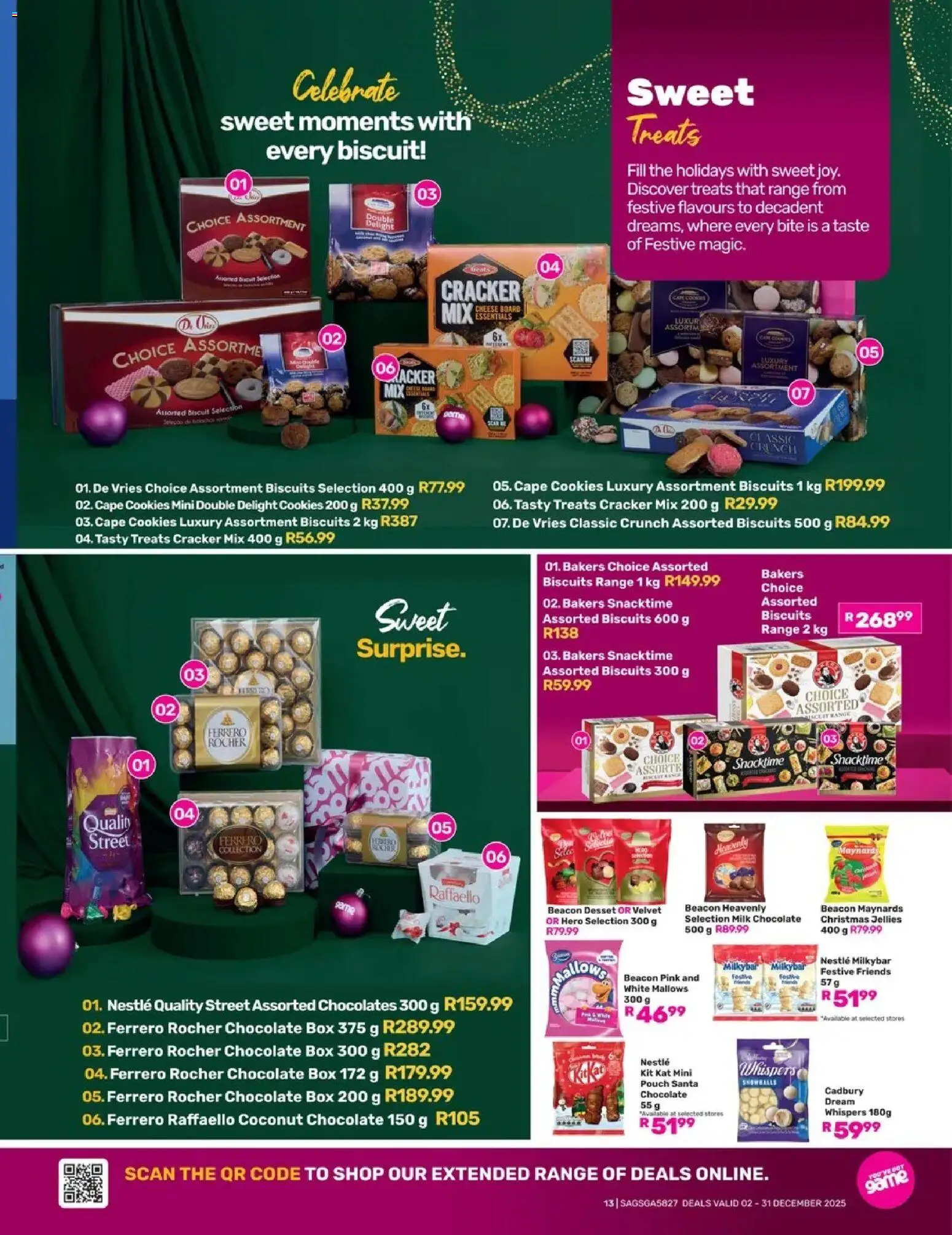 New Game catalogue – valid from 02.12.2025 | Page: 13 | Products: Milk, Biscuits, Chocolate, Cookies