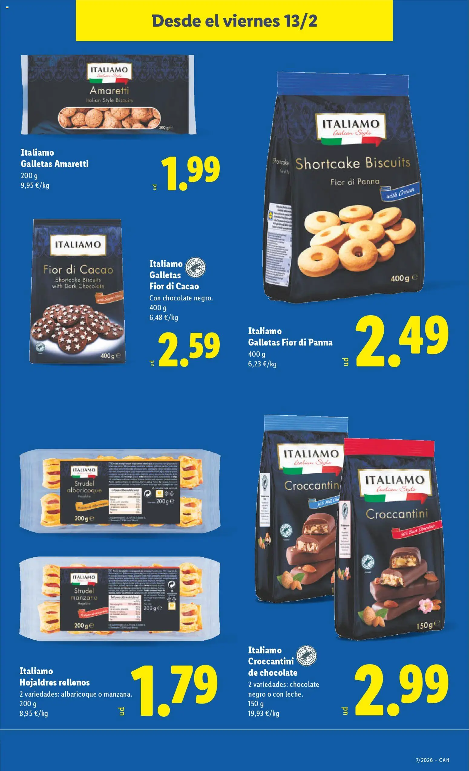 Lidl - Canarias │ válido desde el 09.02.2026 | Página: 39 | Productos: Chocolate, Manzana, Galletas, Αποφλοιωτής σκόρδου
