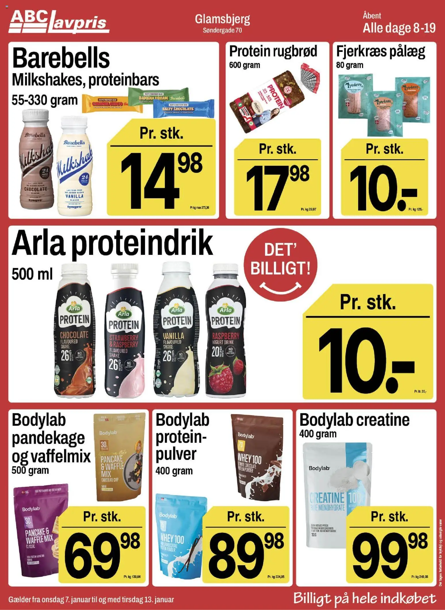 Abc Lavpris tilbudsavis – gyldig fra 07.01.2026 | Side: 2 | Produkter: Vestido de festa, Pålæg, Milkshake, Rugbrød