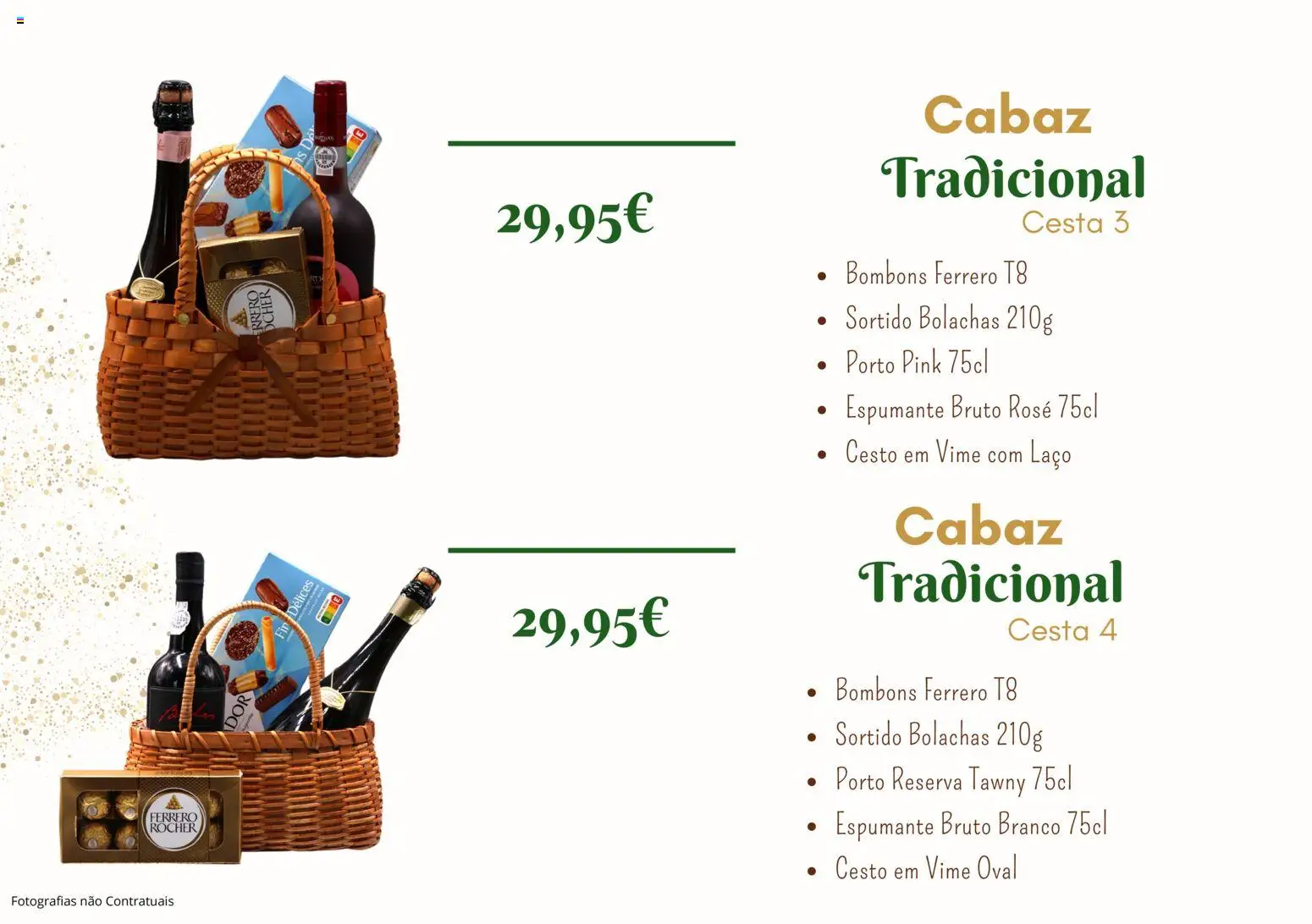 E.Leclerc - Ofertas de Natal Lordelo │ válido de 05.11.2025 | Página: 3 | Produtos: Espumante, Bolachas, Ferrero rocher, Cesta