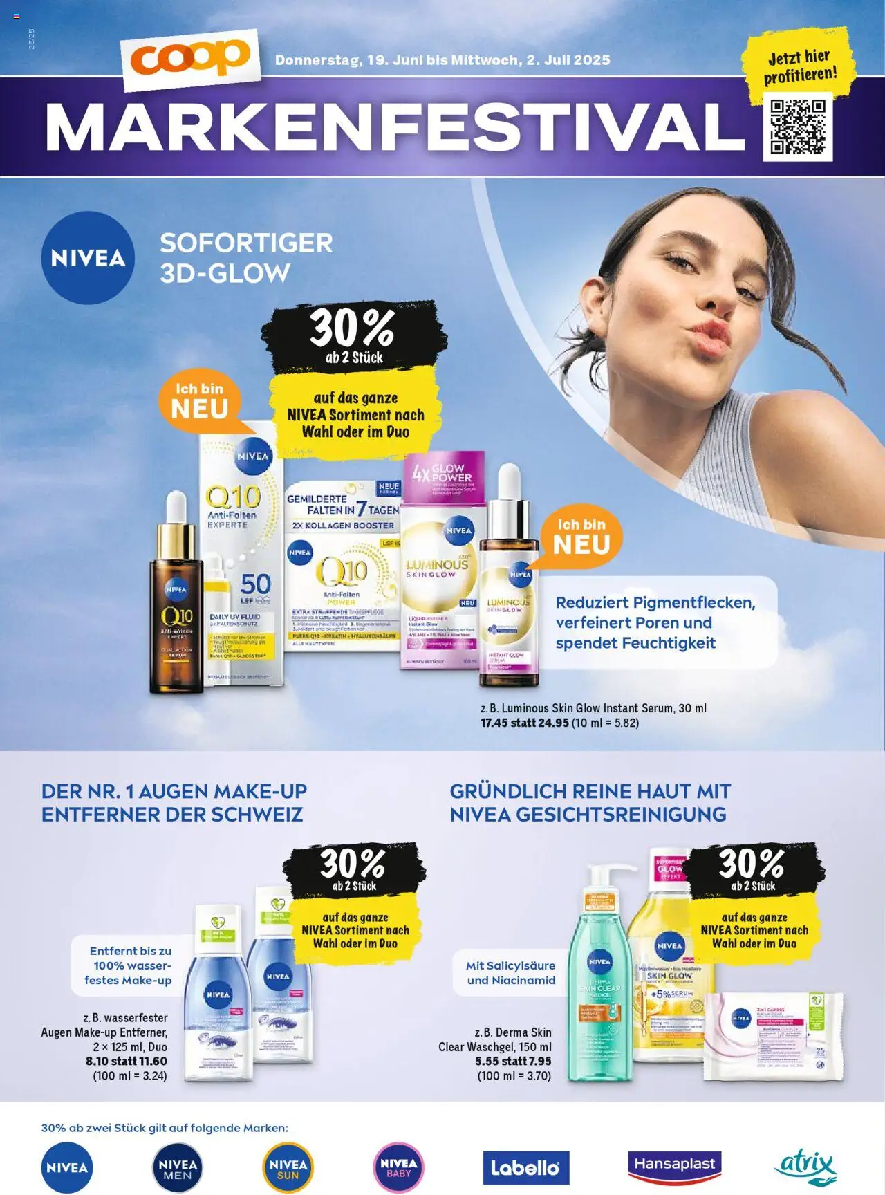 Coop Magazin ab 18.06.2025 | Seite: 80 | Produkte: Serum, Make-up, Wasser