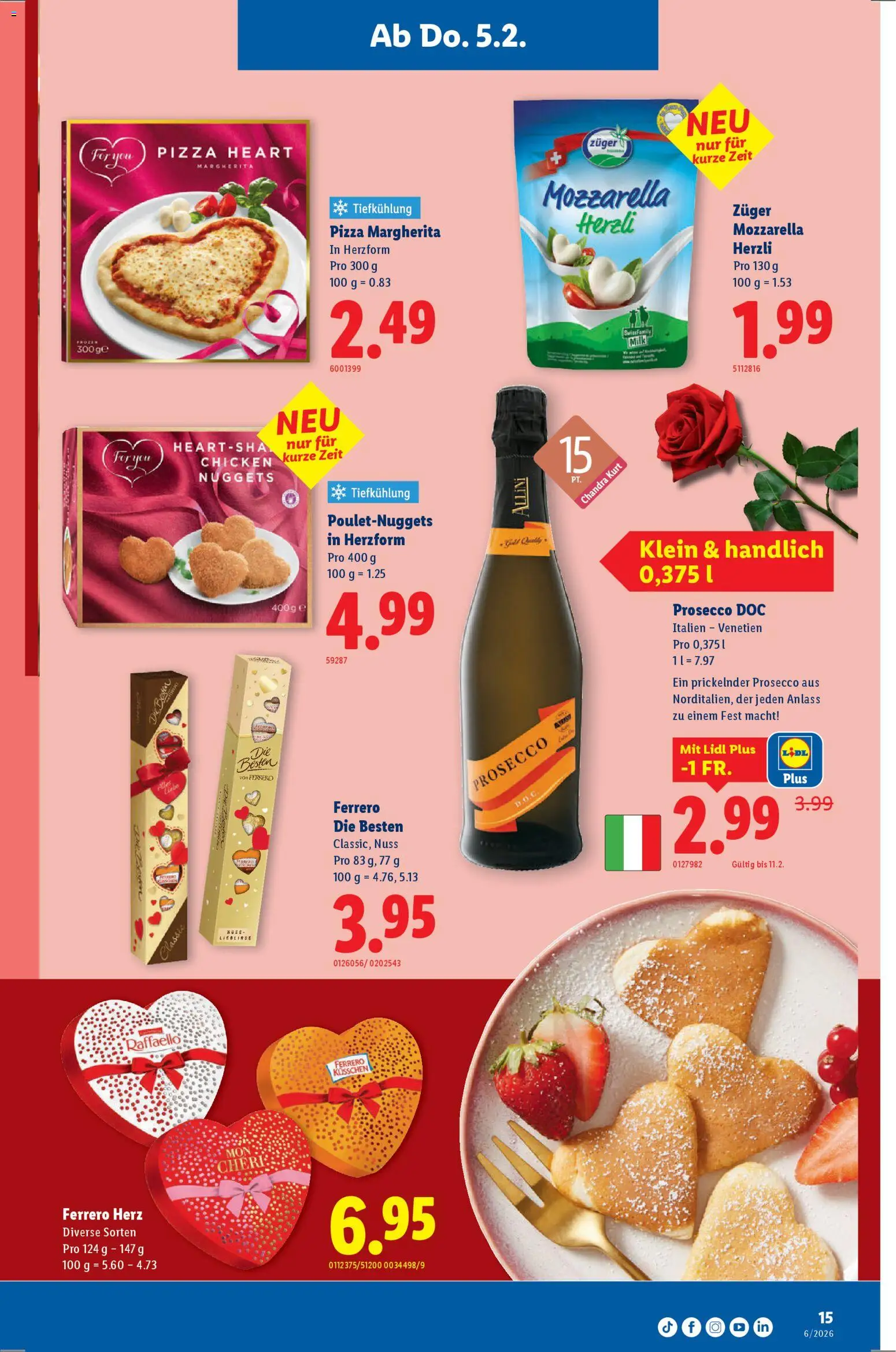 Lidl Aktionen – gültig ab 05.02.2026 | Seite: 15 | Produkte: Pizza