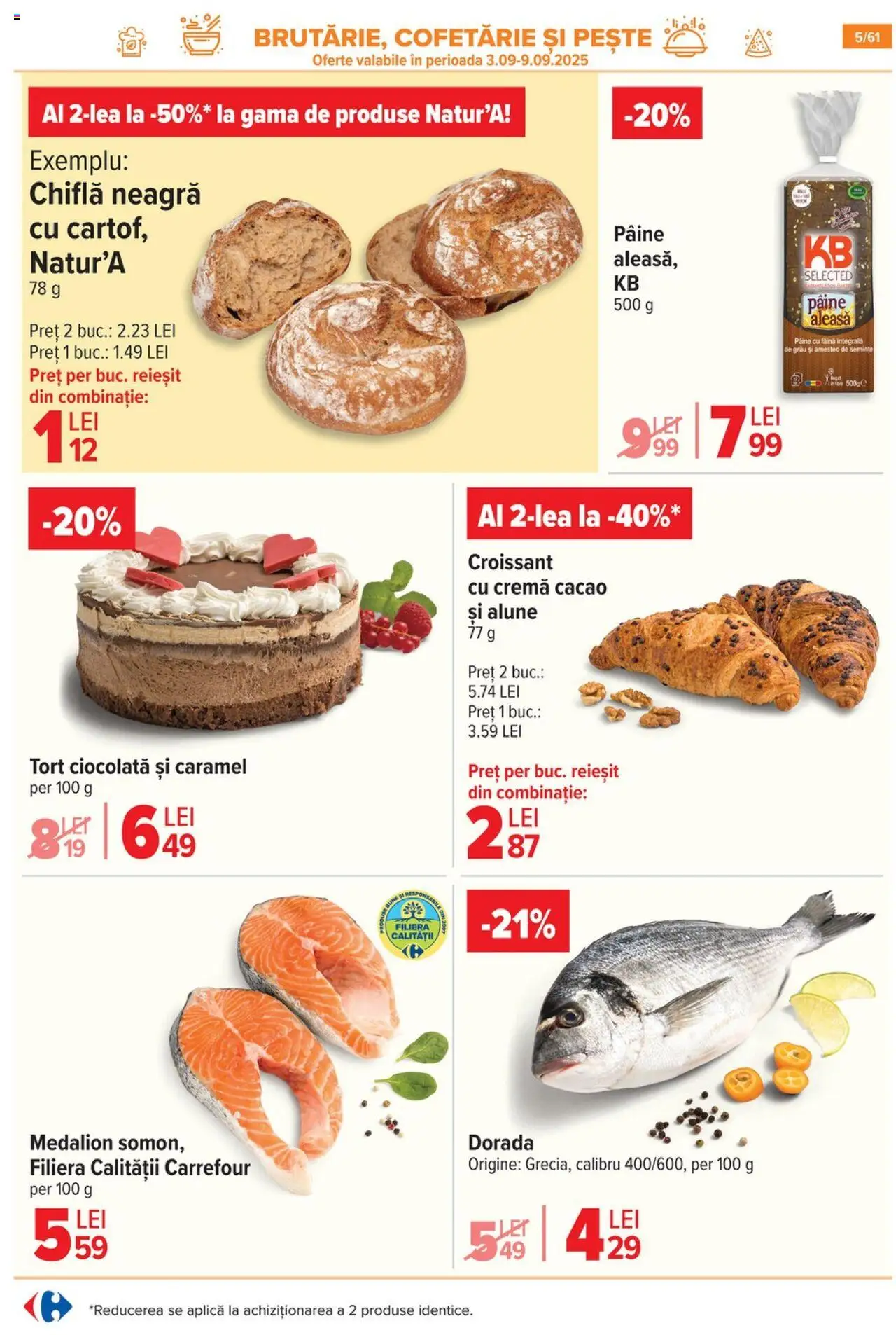 Catalog Carrefour – valabil de la 03.09.2025 | Pagină: 6 | Produse: Alune, Cremă, Pâine, Ciocolată
