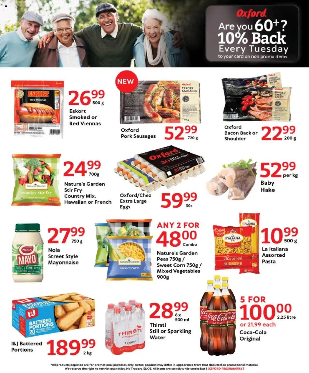 Oxford Freshmarket - Tuesday Specials │ valid from 19.08.2025 | Page: 6 | Products: Corn, Eggs, Vegetables, Bacon