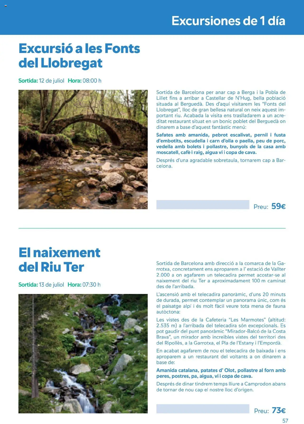 B the travel brand Viatges i Excursions │ válido desde el 01.05.2025 | Página: 57 | Productos: Café