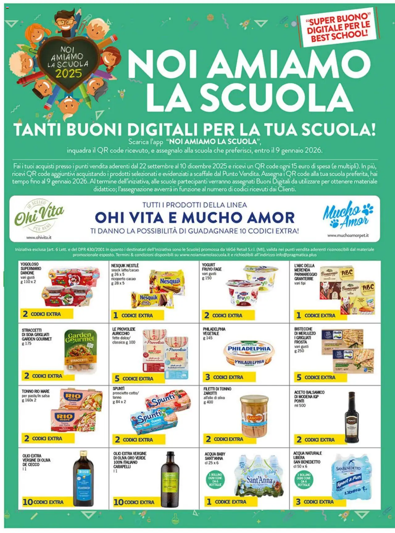 Volantino Coal del 09.10.2025 | Pagina: 14 | Prodotti: Acqua, Tonno, Olio extra vergine, Cacao