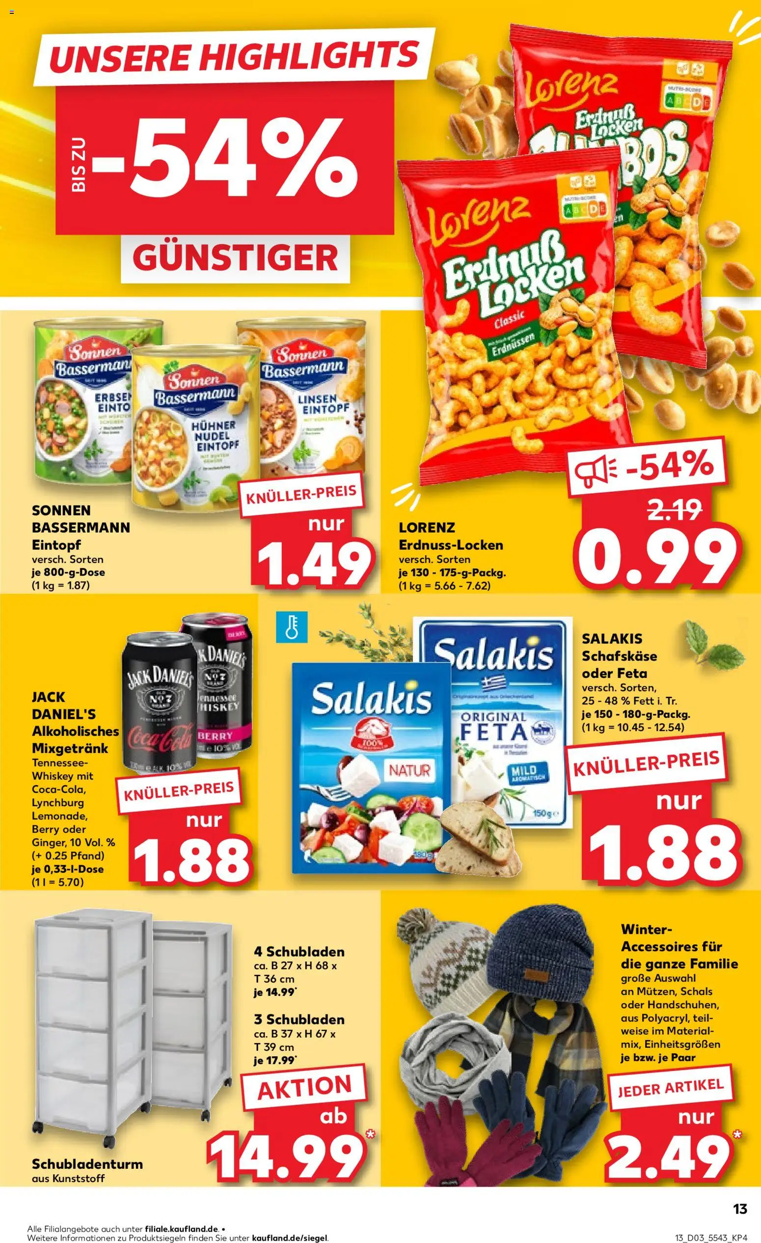 Kaufland prospekt Köln	 – gültig ab 15.01.2026 | Seite: 13 | Produkte: Coca cola, Cola, Feta, Erbse