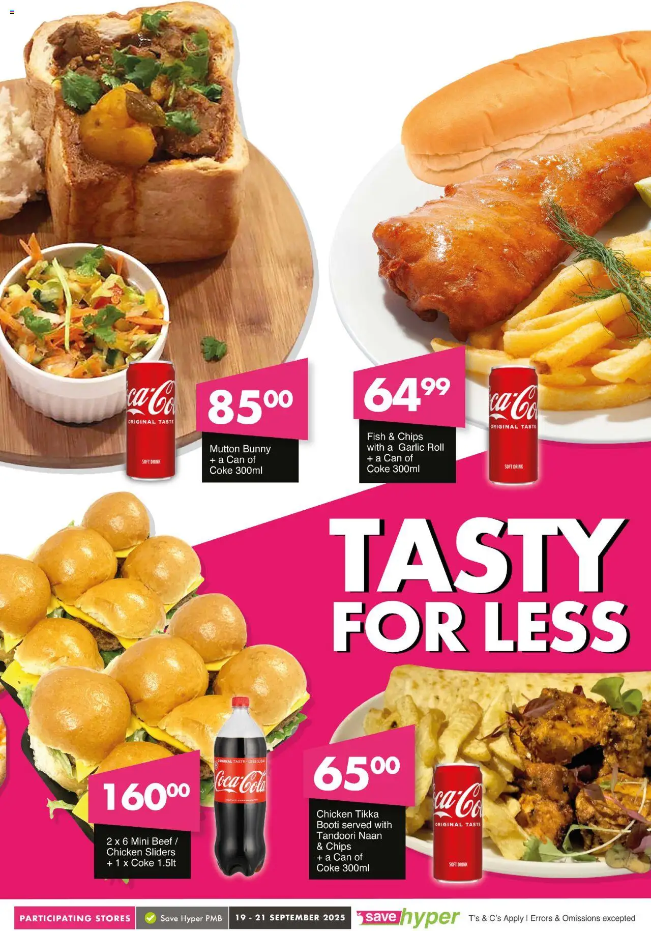 New Save catalogue – valid from 19.09.2025 | Page: 9 | Products: Coke, Chicken, Fish, Garlic