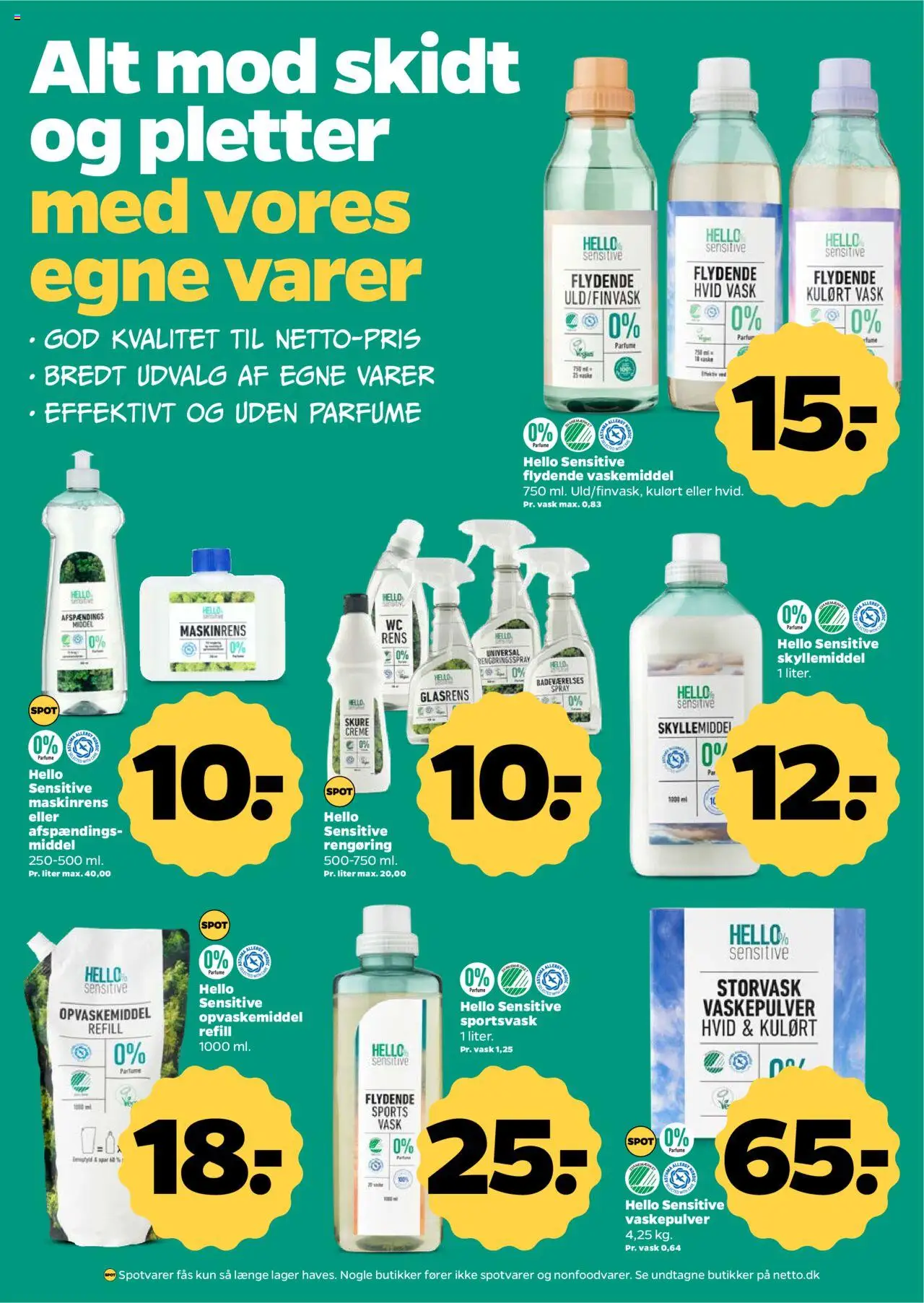Netto Tilbudsavis gyldig fra 16.08.2025 | Side: 23 | Produkter: Parfume, Vaskepulver, Opvaskemiddel, Toilet