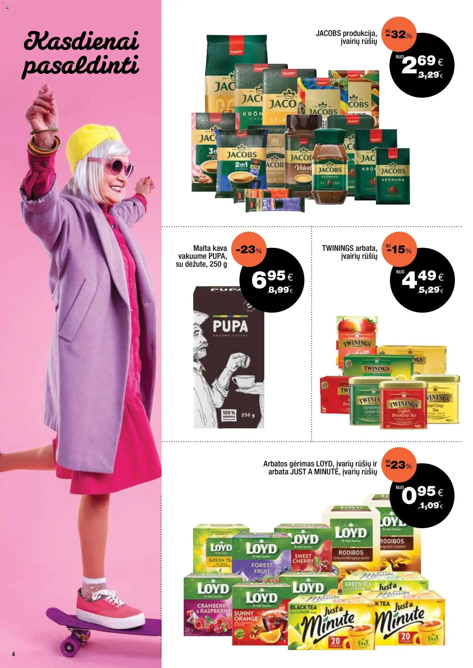 Express market akcijos nuo 19.04.2026 | Puslapis: 4 | Prekių: Kava, Arbata