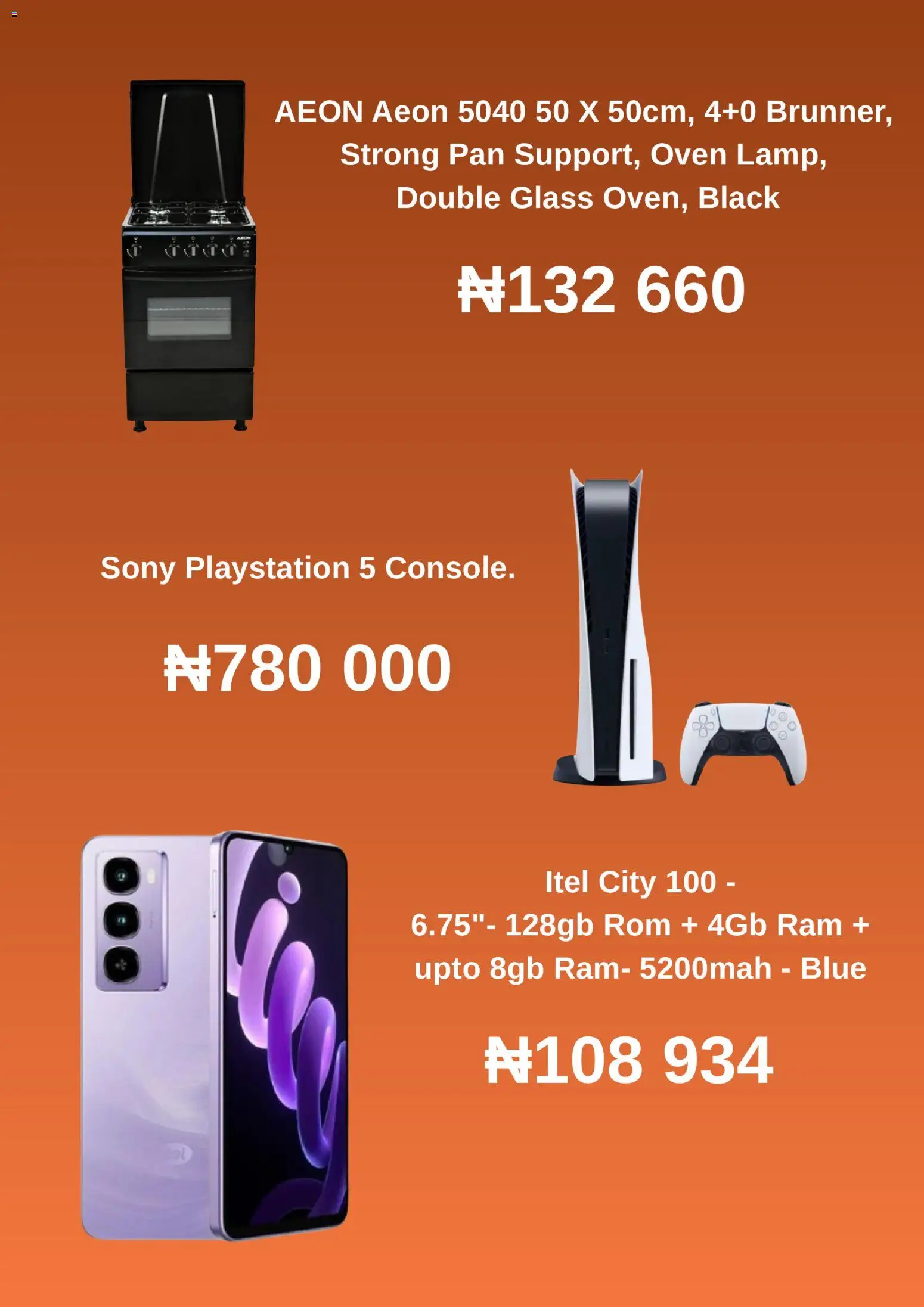 Konga Catalogue valid from 07.12.2025 | Page: 5 | Products: Oven, Playstation
