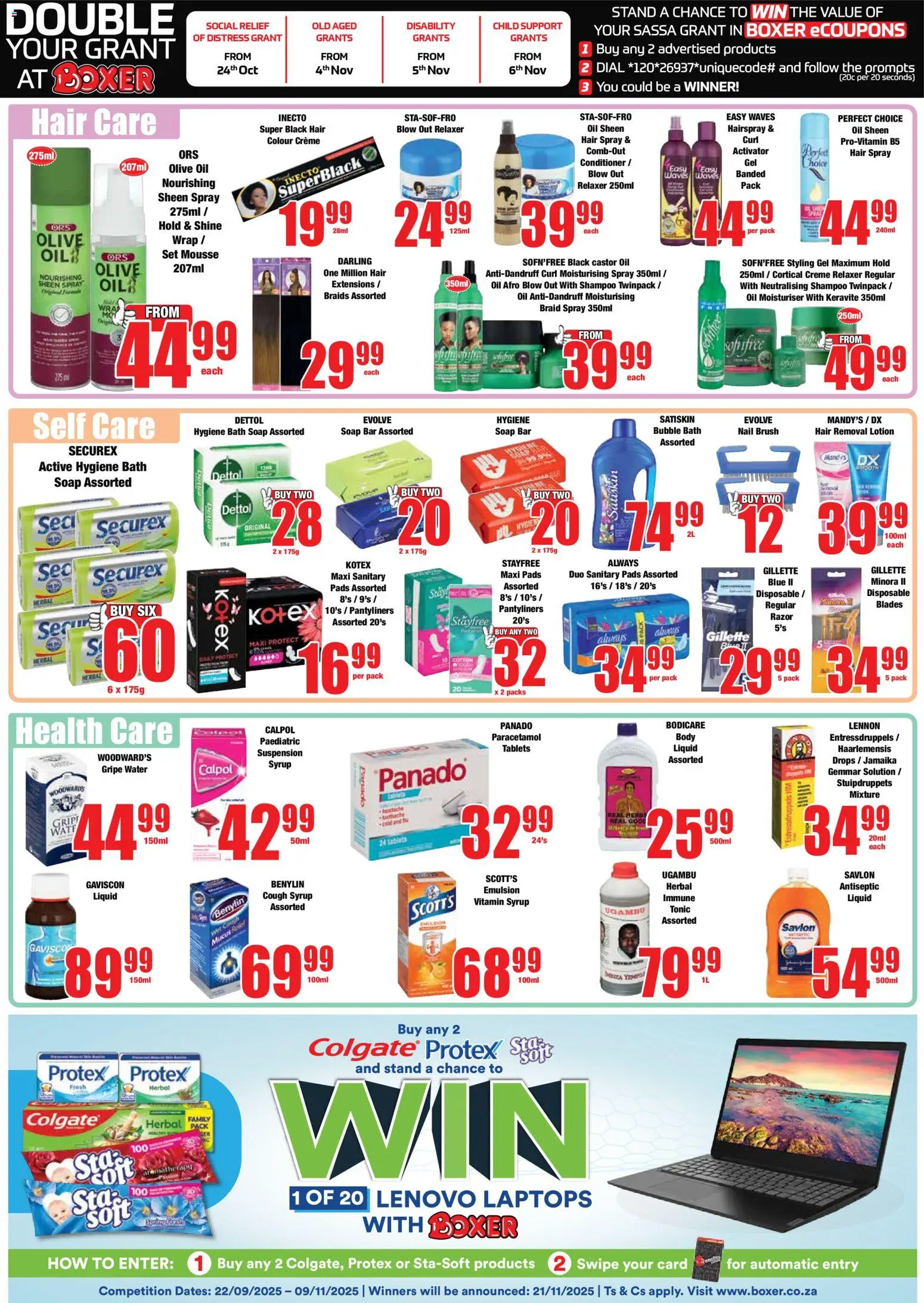 New Boxer catalogue – valid from 23.10.2025 | Page: 11 | Products: Bath, Pads, Braids, Brush