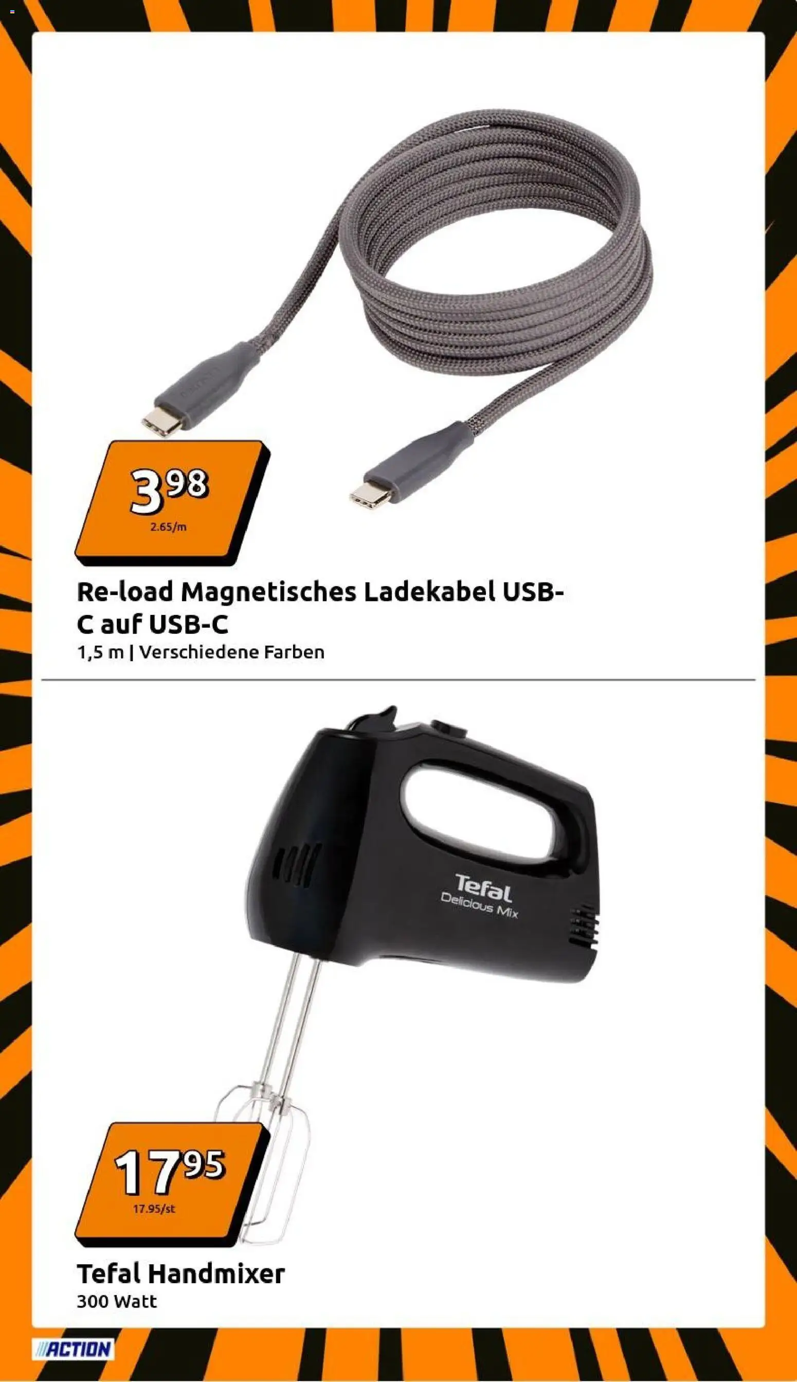 Action Prospekt – gültig ab 26.11.2025 | Seite: 7 | Produkte: USB, Handmixer, Ladekabel