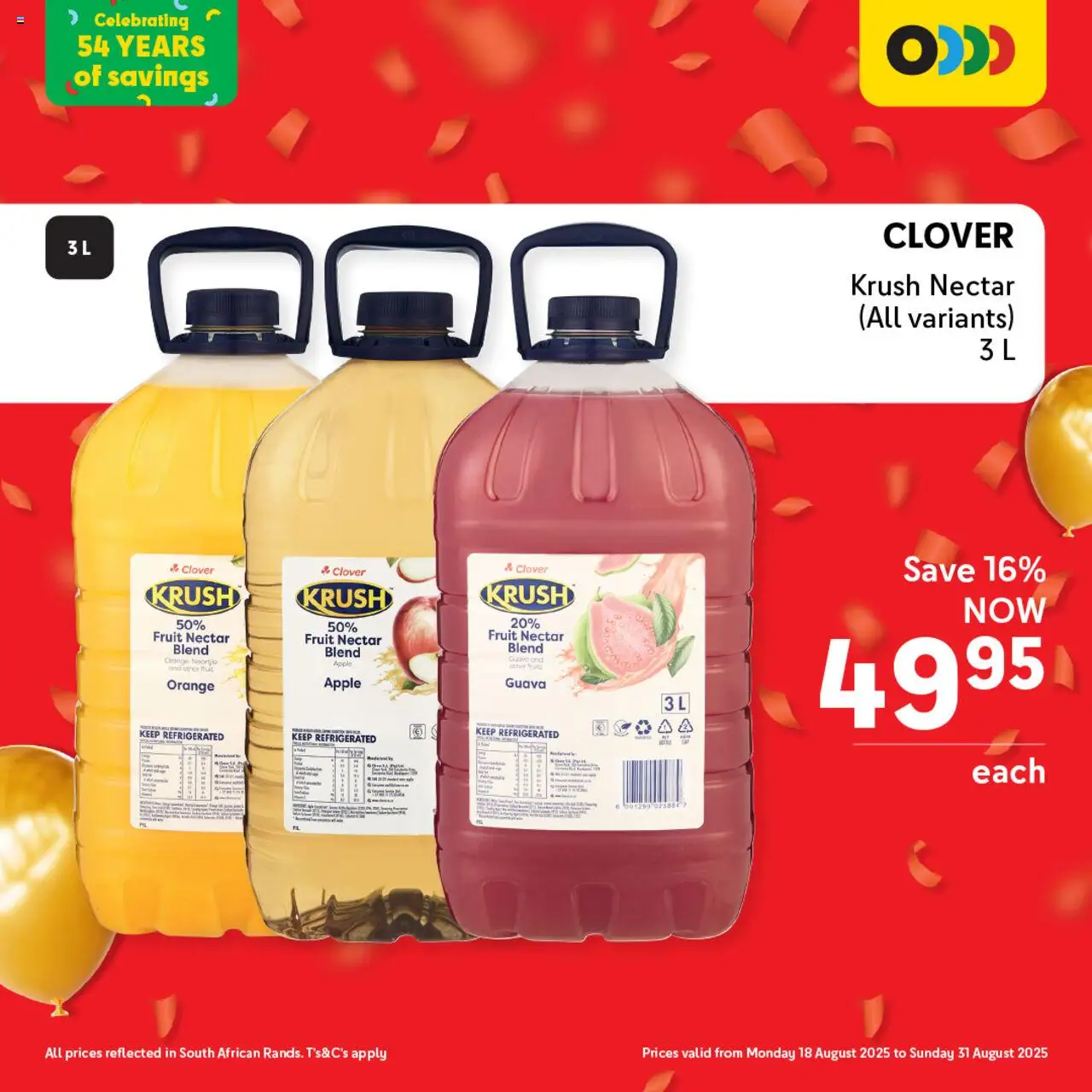 Makro Birthday Deals Drinks │ valid from 18.08.2025 | Page: 9 | Products: Fruit