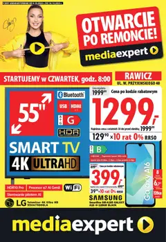 Pogląd oferty "Mediaexpert Gazetka - Otwarcie po remoncie Rawicz" - ważna od 09.10.2025