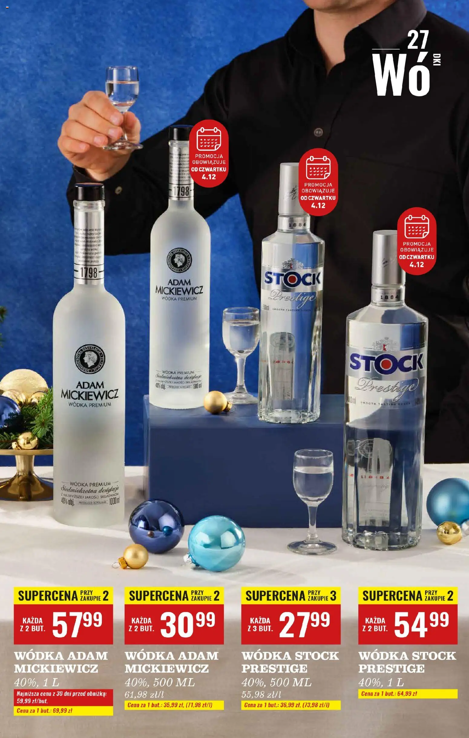 Biedronka gazetka - Czas na toast od 01.12.2025 | Strona: 33 | Produkty: Wódka Stock, Vodka, Wódka