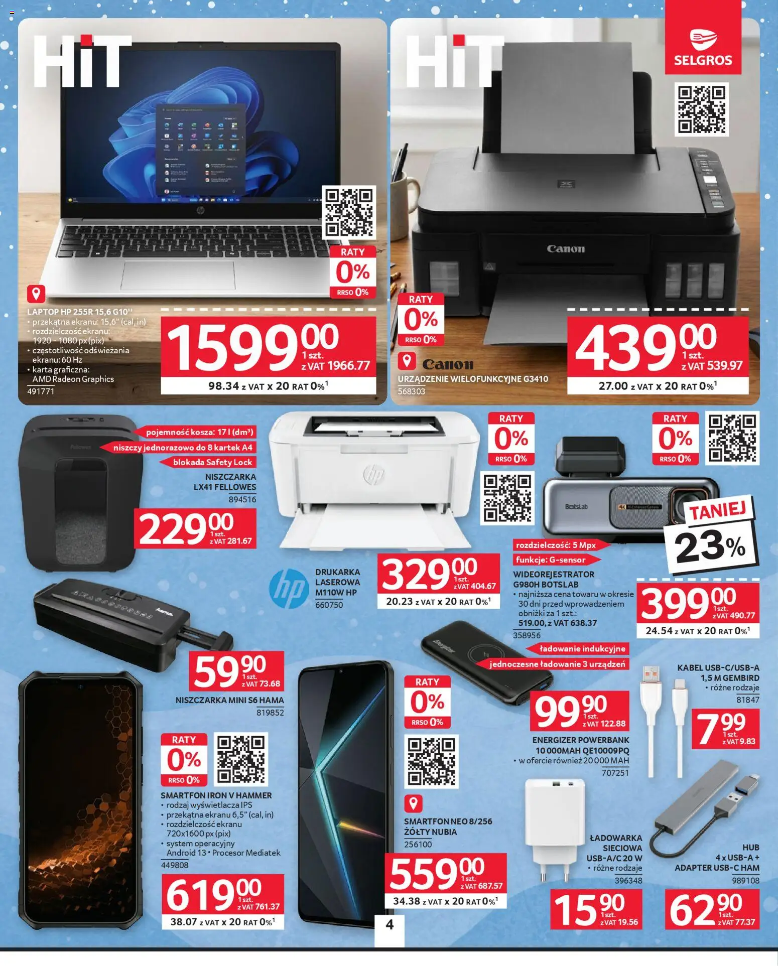 Selgros cash&carry Gazetka - Oferta przemysłowa od 08.01.2026 | Strona: 6 | Produkty: Laptop, Kabel, Adapter, Powerbank