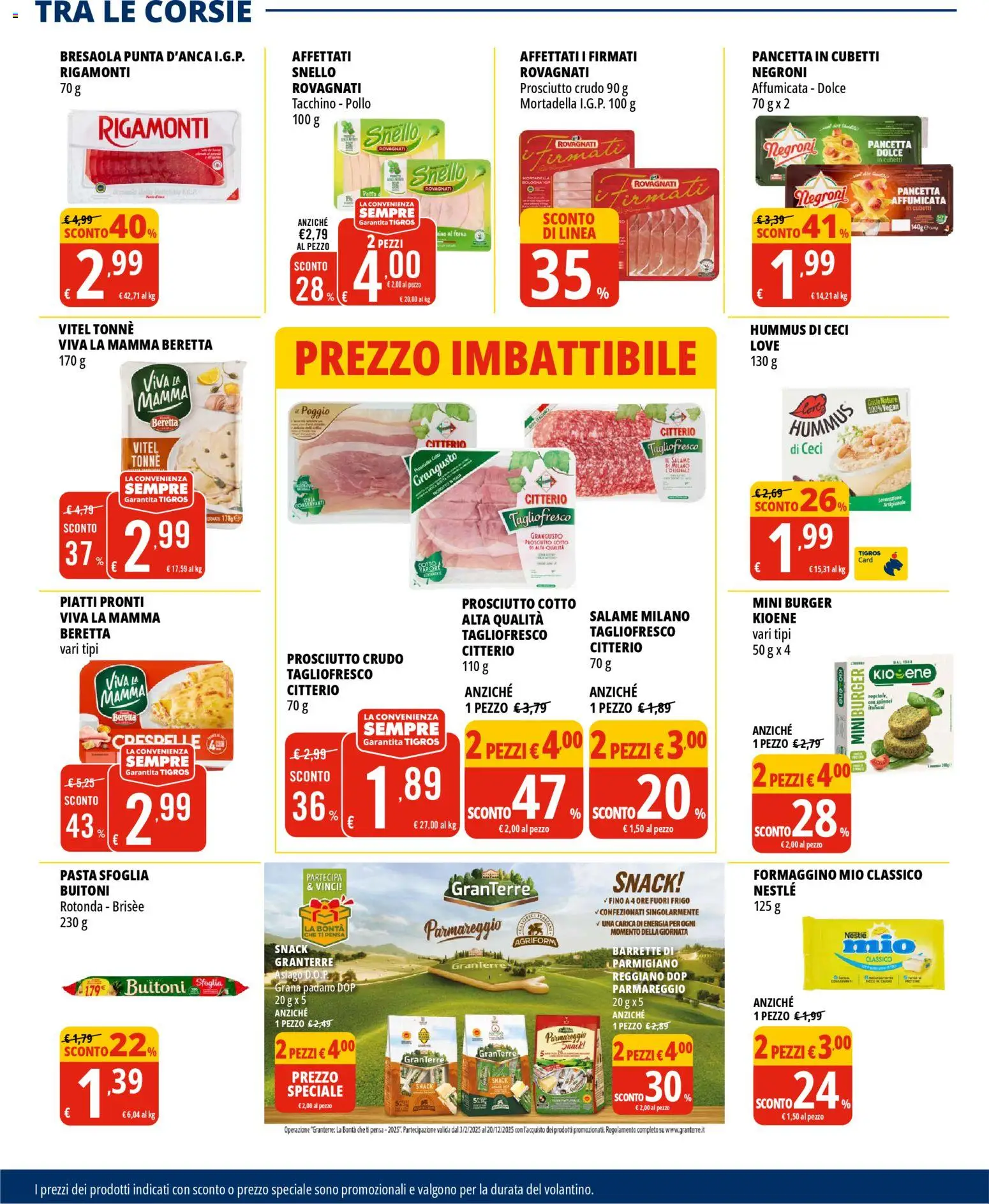 Volantino Tigros del 28.10.2025 | Pagina: 14 | Prodotti: Pollo, Tacchino, Spinaci, Mortadella