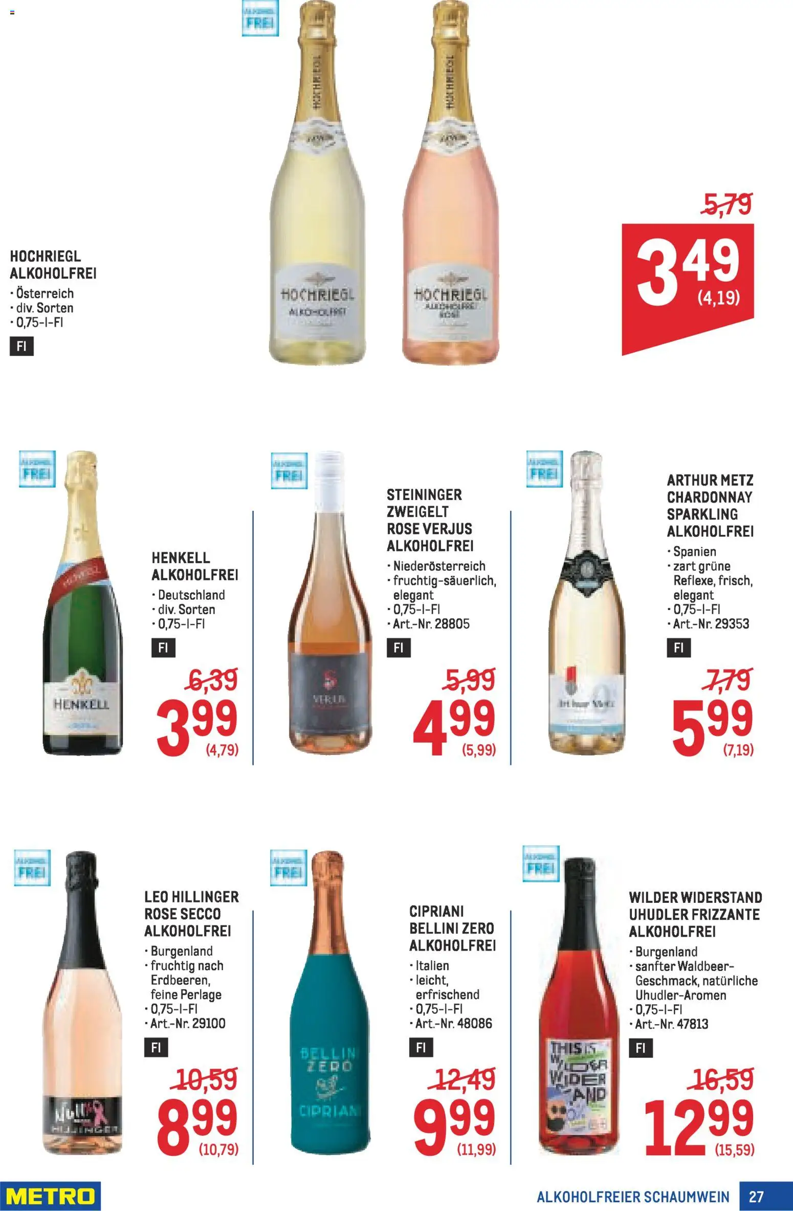 Metro  Wein und Spirituosen Spezial gültig ab 22.01.2026 | Seite: 27