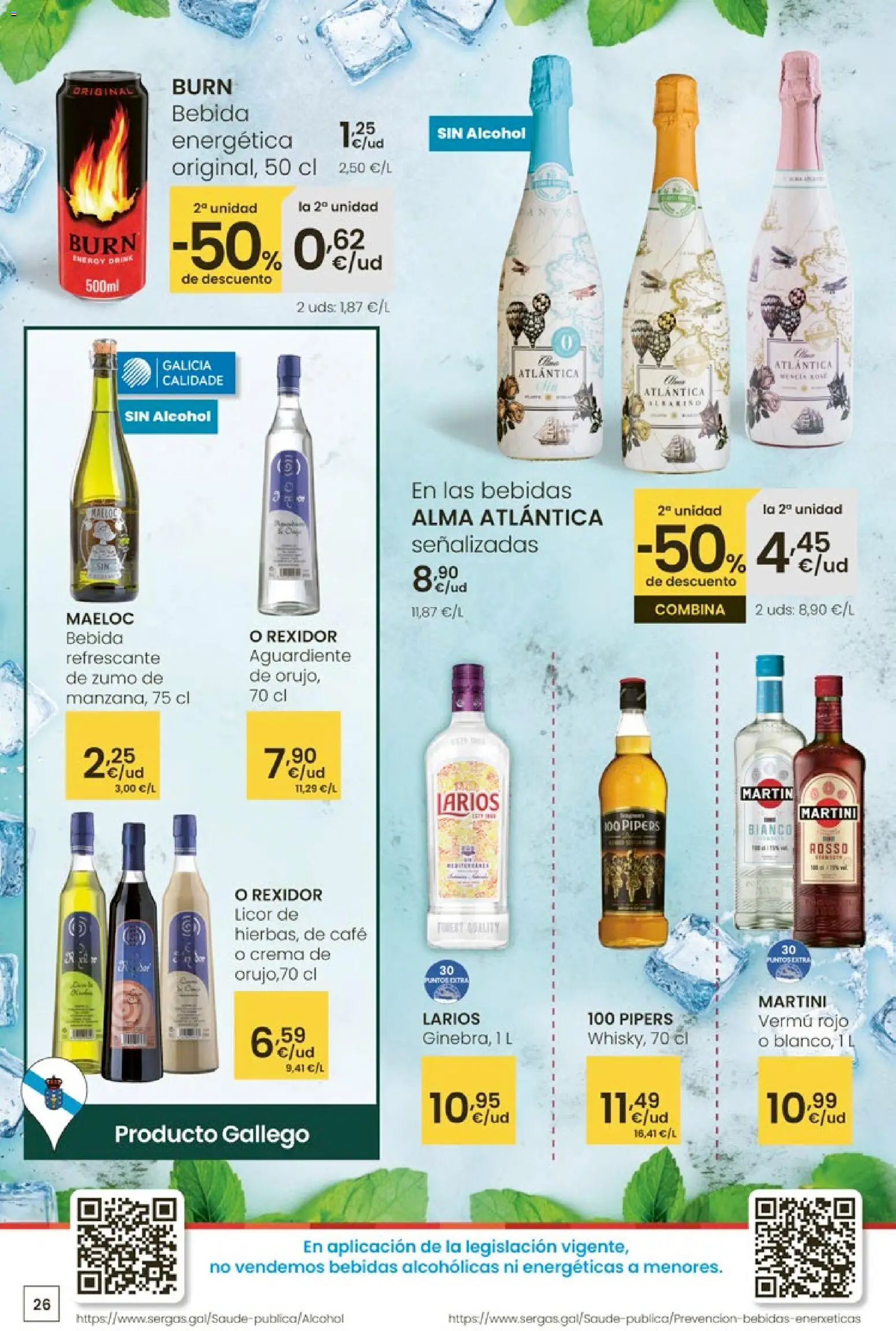 Eroski - Quieres ahorrar conmigo │ válido desde el 26.03.2026 | Página: 26 | Productos: Licor, Café, Ροζ πιπέρι, Crema