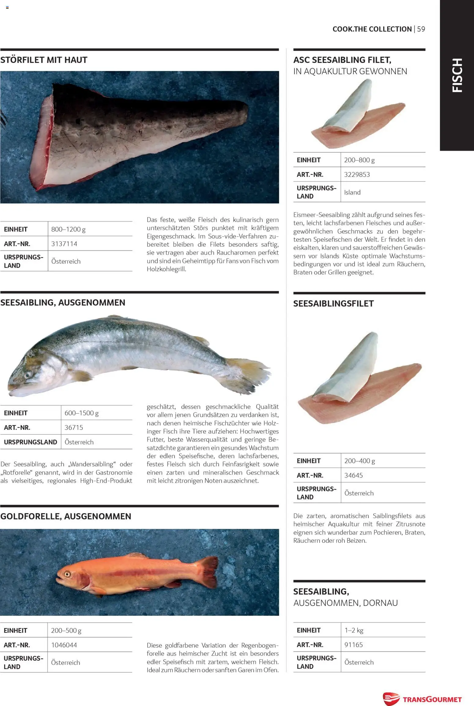 Transgourmet Cook Look-Book gültig ab 08.04.2026 | Seite: 59 | Produkte: Fisch