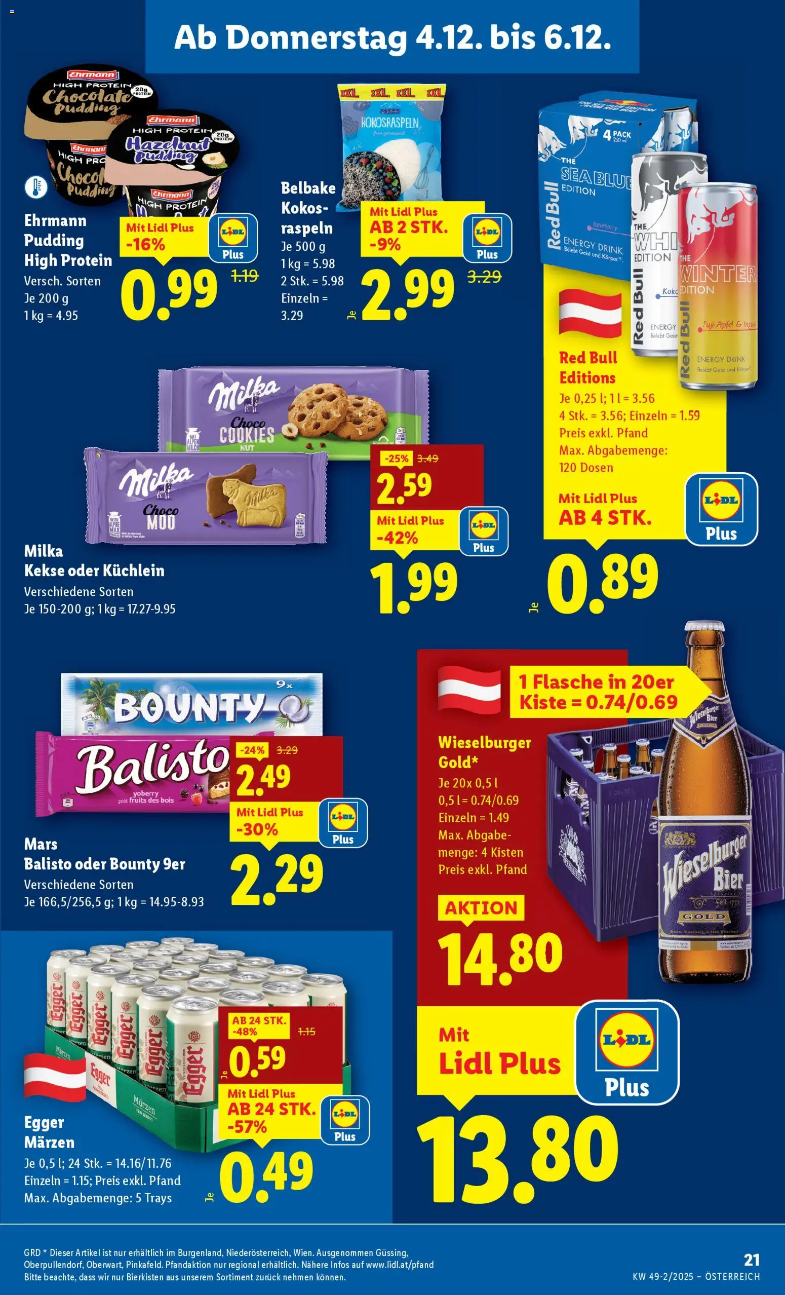 Lidl Flugblatt - Eisenstadt, Ebenfurth, Mattersburg gültig ab 04.12.2025 | Seite: 23 | Produkte: Kekse, Bier