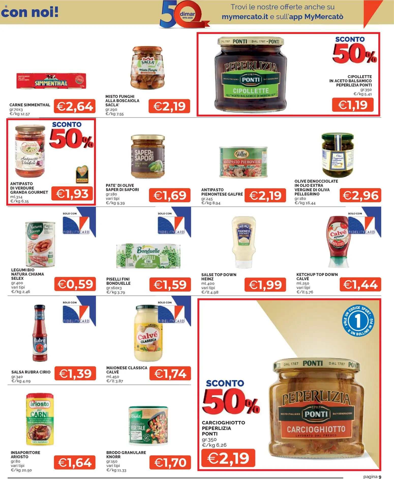 Volantino Mercatò del 27.10.2025 | Pagina: 9 | Prodotti: Ketchup, Maionese, Olio, Funghi