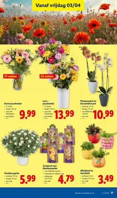 Lidl Folder week 14 - Voorbeeld van een folder van Lidl, geldig van 30.03.2026 | Pagina: 21 | Producten: Keramiek, Vaas, Pot