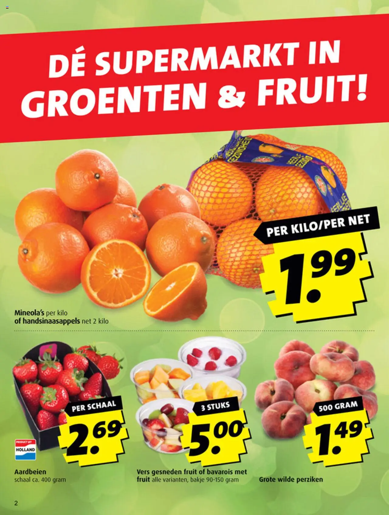  | Pagina: 2 | Producten: Aardbeien, Fruit, Brownie, Groenten