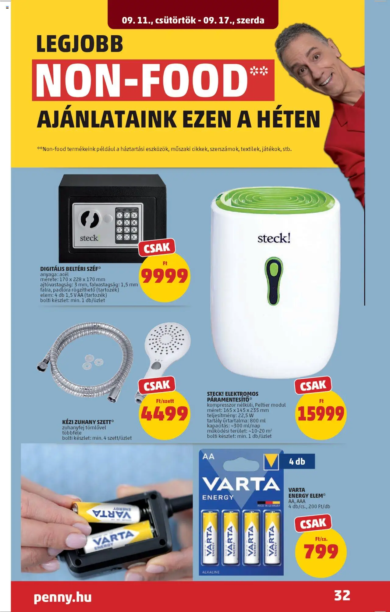 PENNY akciós ujság - amely érvényes a következő dátumtól: 11.09.2025 | Oldal: 36 | Termékek: Kompresszor, Zuhany