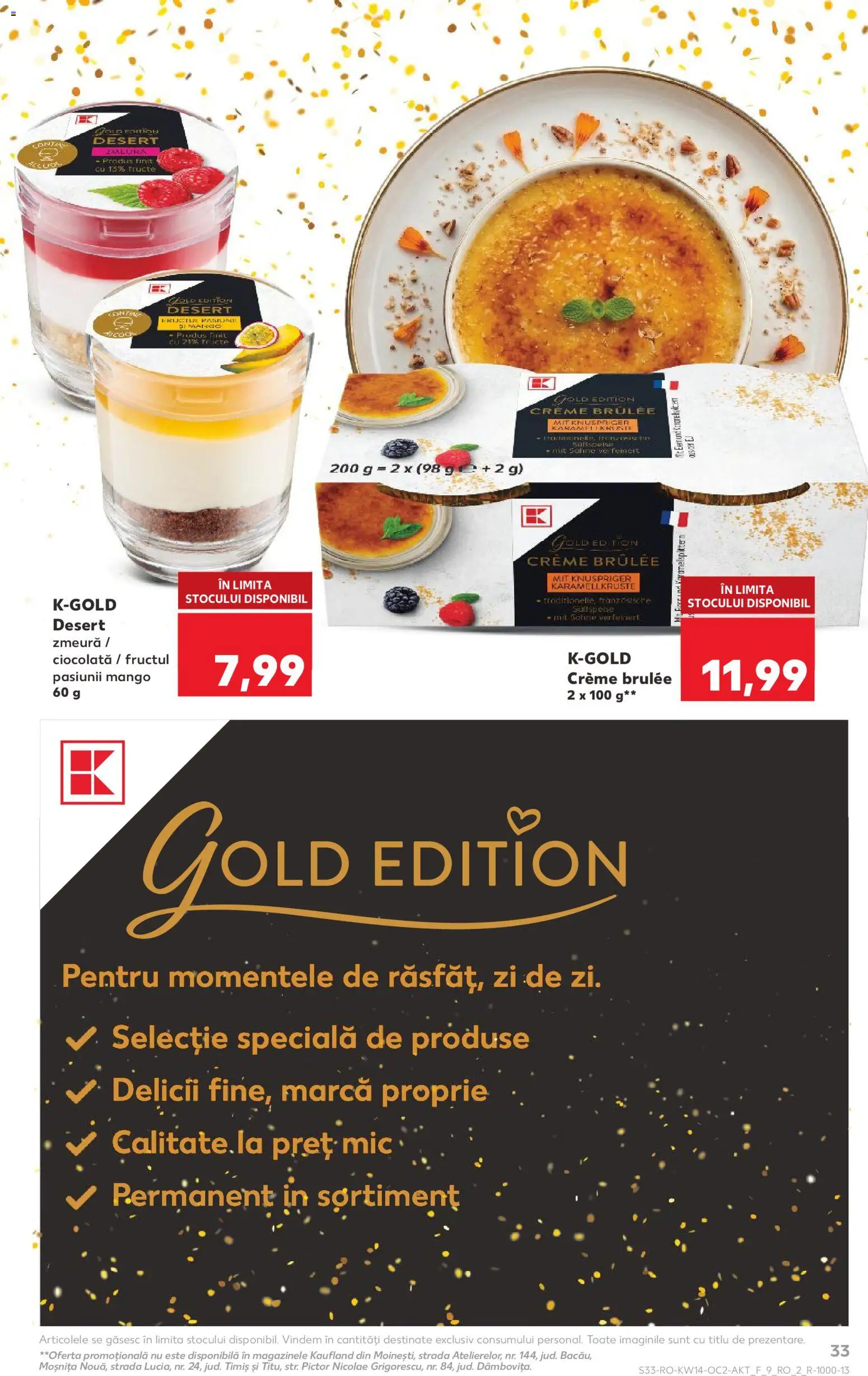 Kaufland RO akciós ujság - amely érvényes a következő dátumtól: 01.04.2026 | Oldal: 33 | Termékek: Mangó