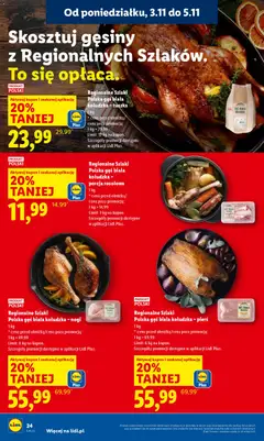 Pogląd oferty "Regionalne Szlaki Polska gęś biała kołudzka - tuszka, 1 kg" - ważna od 03.11.2025 | Strona: 26
