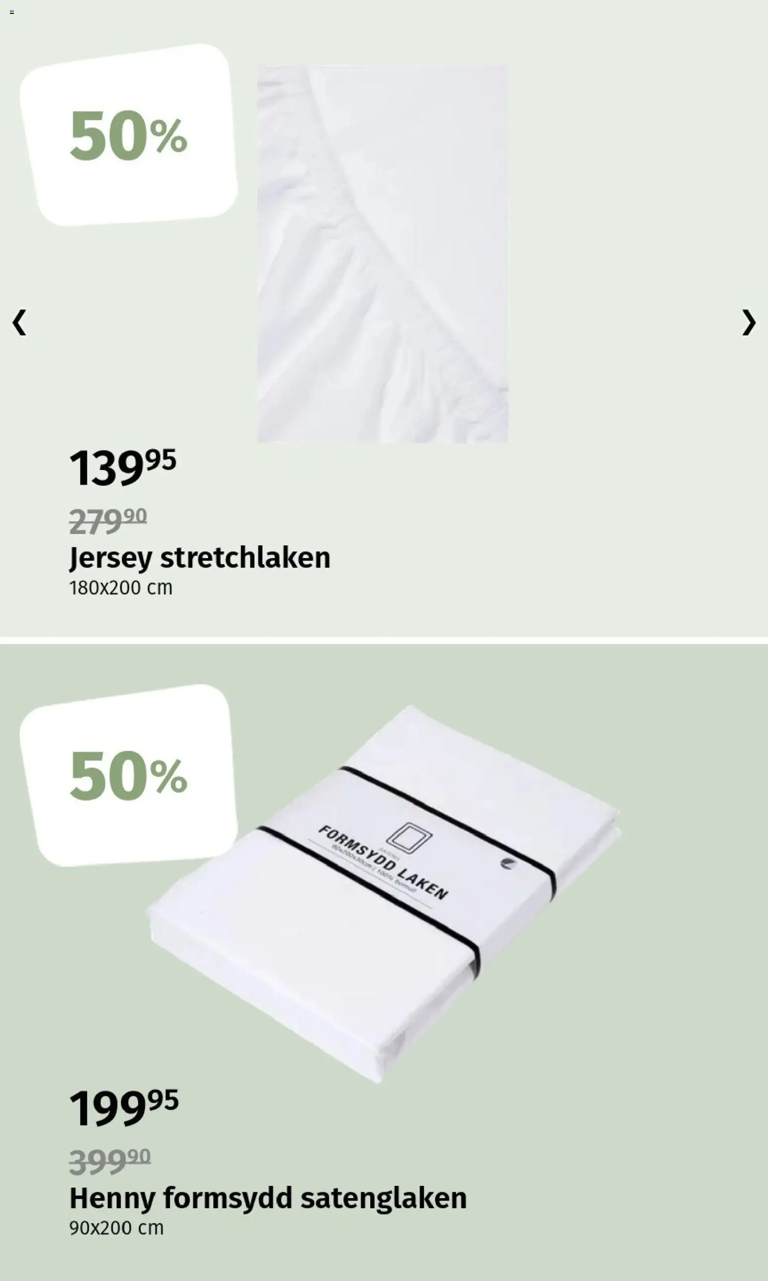 {H1} | Side: 3 | Produkter: Laken