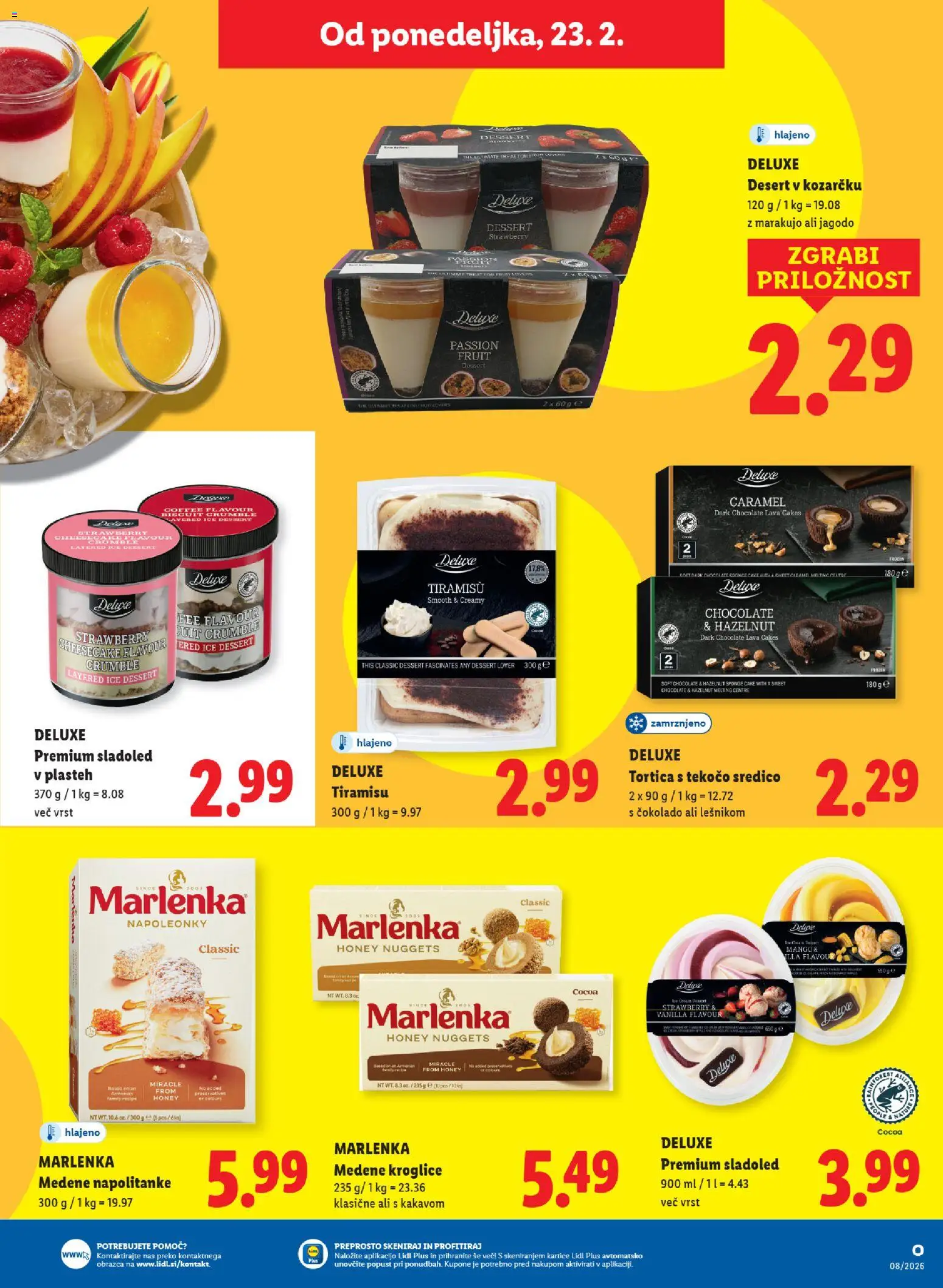 Novi Lidl katalog ponudbe – veljaven od 19.02.2026 | Stran: 59 | Izdelki: Napolitanke, Sladoled, Mango