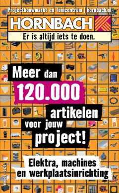 Hornbach - Folder - elektra - machines - werkplaats - Voorbeeld van een folder van Hornbach, geldig van 21.07.2025