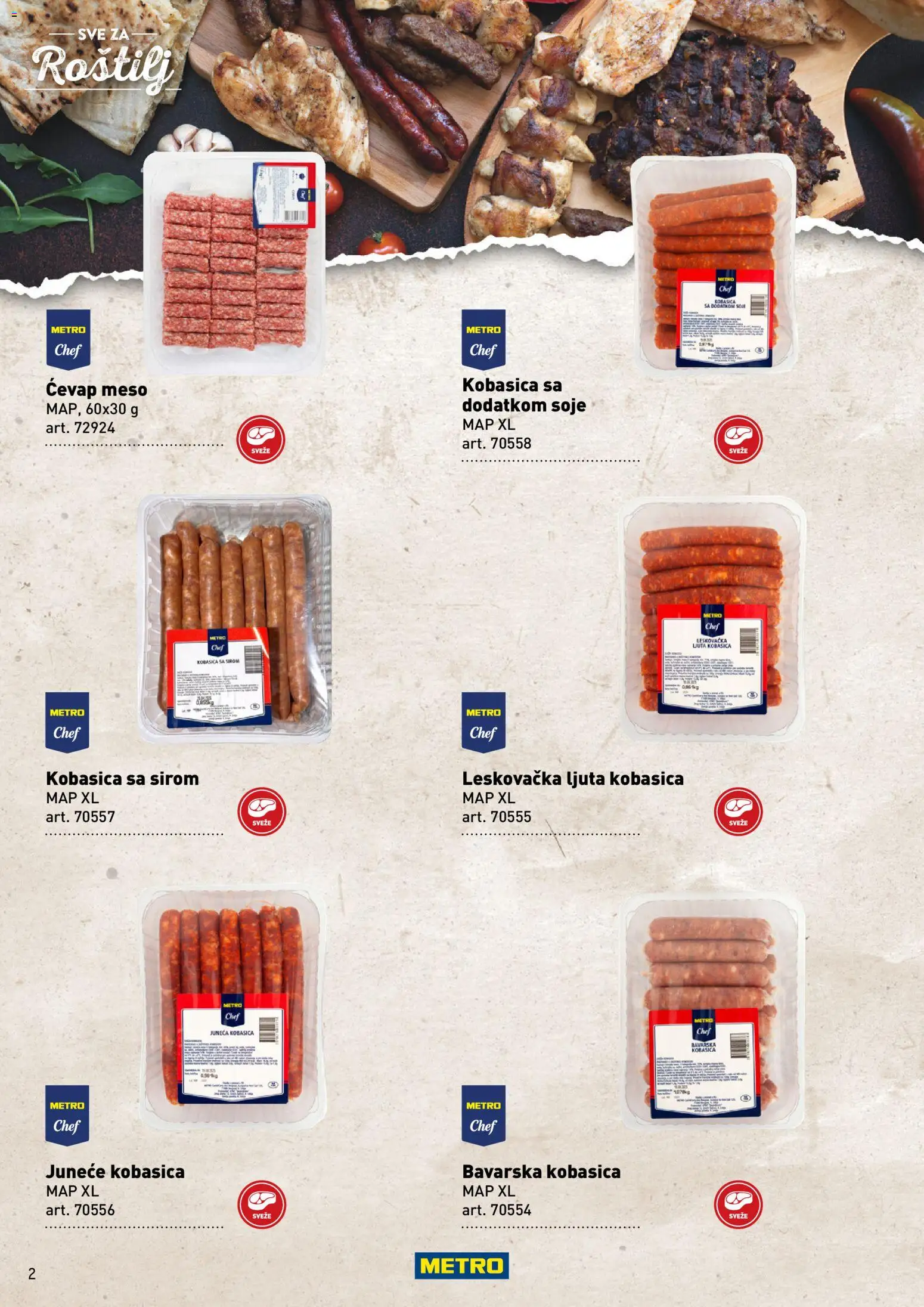 Metro katalog - važi od 28.04.2026 | Strana: 2 | Proizvode: Ćevap, Kobasica