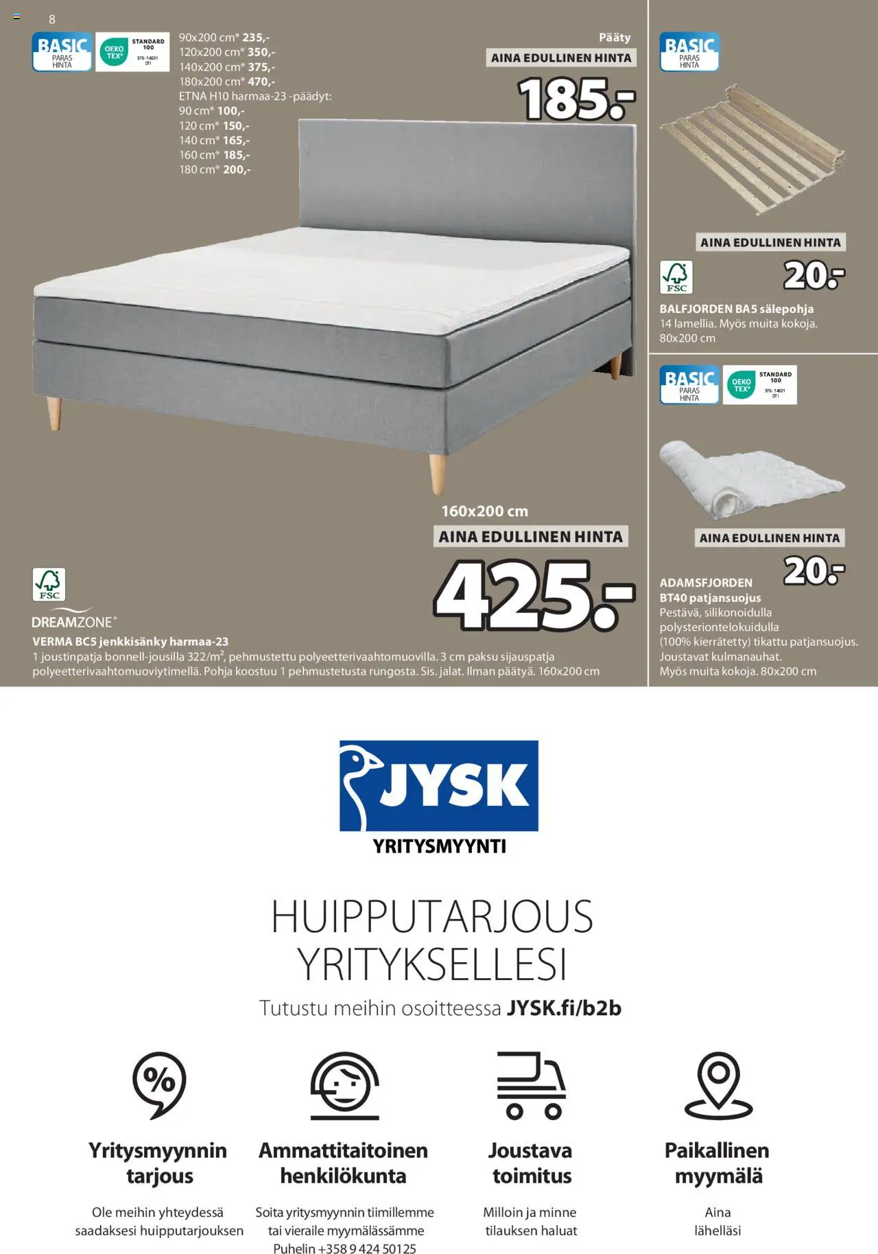  | Sivu: 8 | Tuotteet: Jenkkisänky, Puhelin