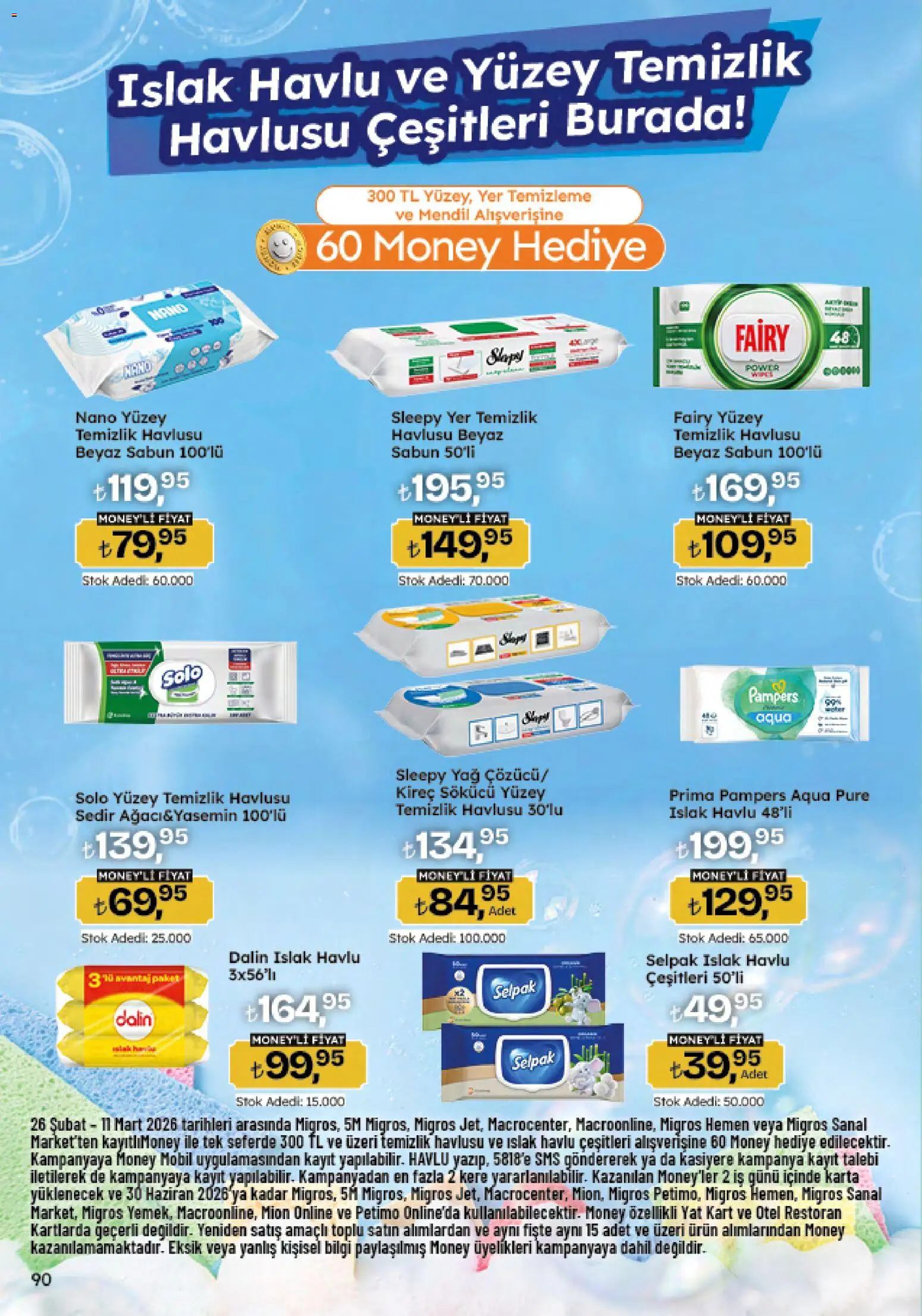 Migros Katalog - 5M Migroskop Dijital - 26.02.2026 tarihinden itibaren geçerlidir | Sayfa: 90 | Ürünler: Mendil, Sabun, Yağ