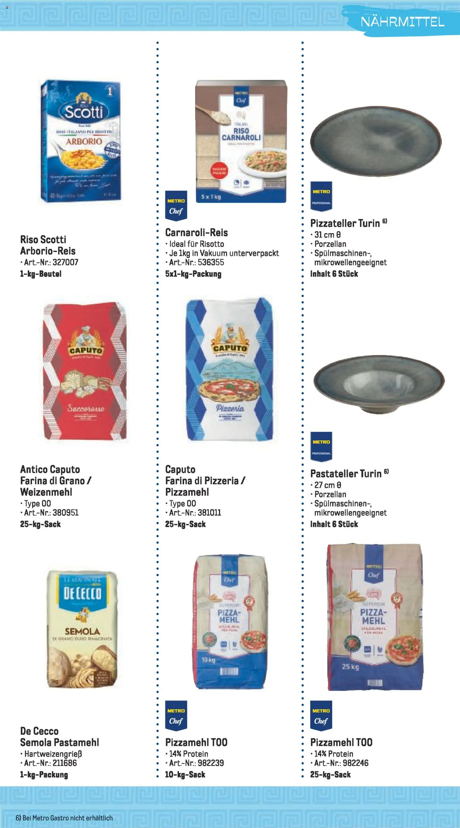 Metro Highlights Mediterrane Gastronomie – gültig ab 01.02.2026 | Seite: 9 | Produkte: Mehl, Weizenmehl, Pizza